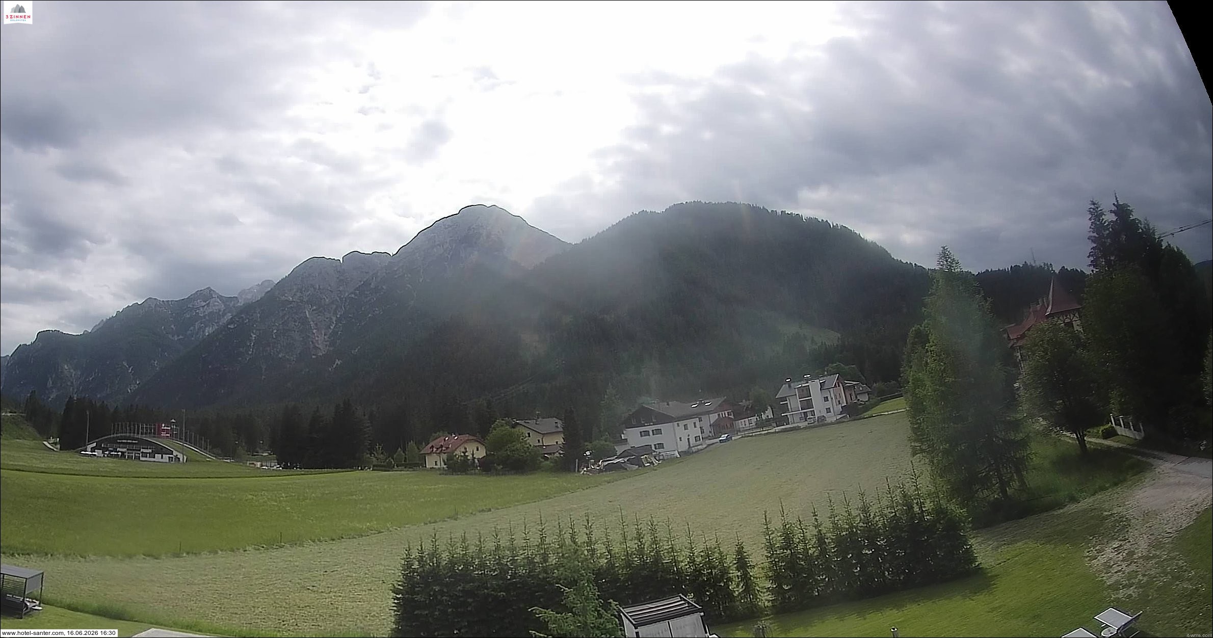 Archiv Foto Webcam Hotel Santer in Toblach
