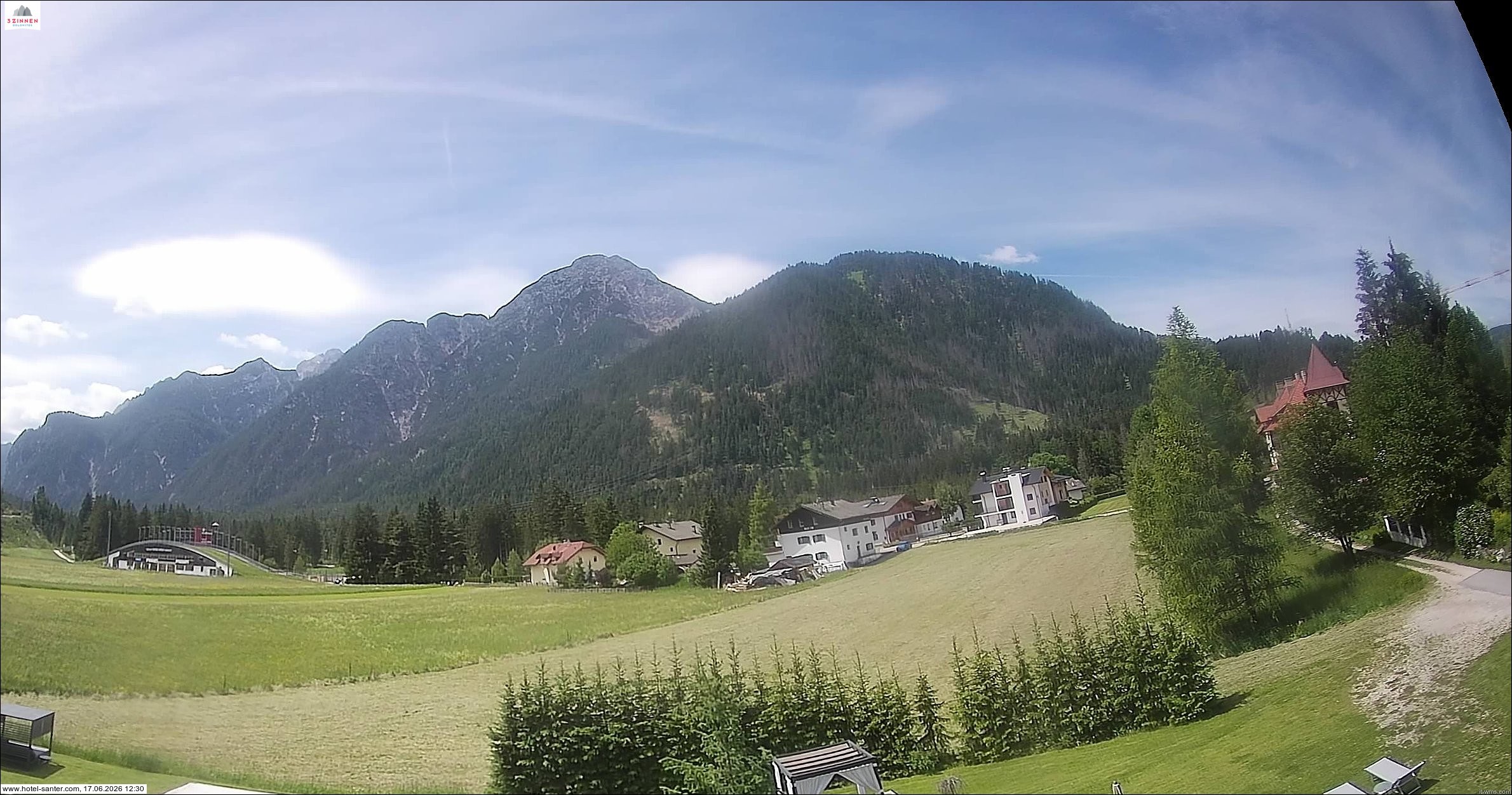 Archived image Webcam Hotel Santer in Toblach