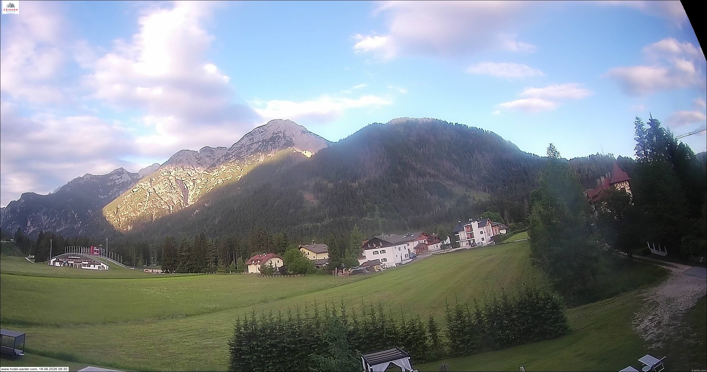 Archiv Foto Webcam Hotel Santer in Toblach