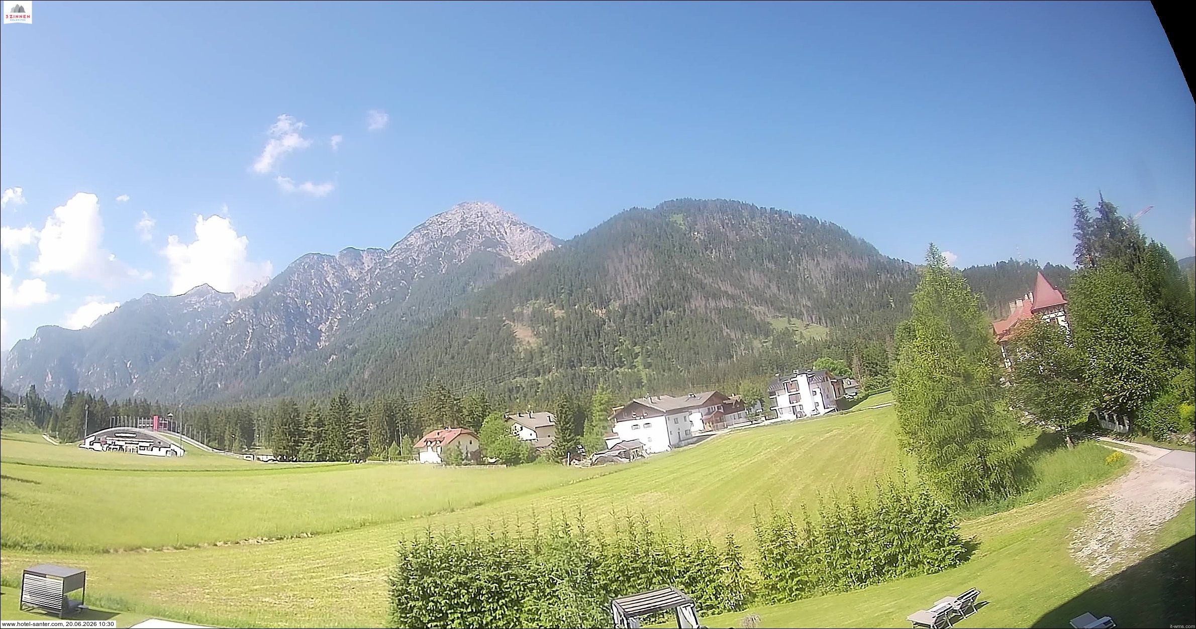 Archived image Webcam Hotel Santer in Toblach