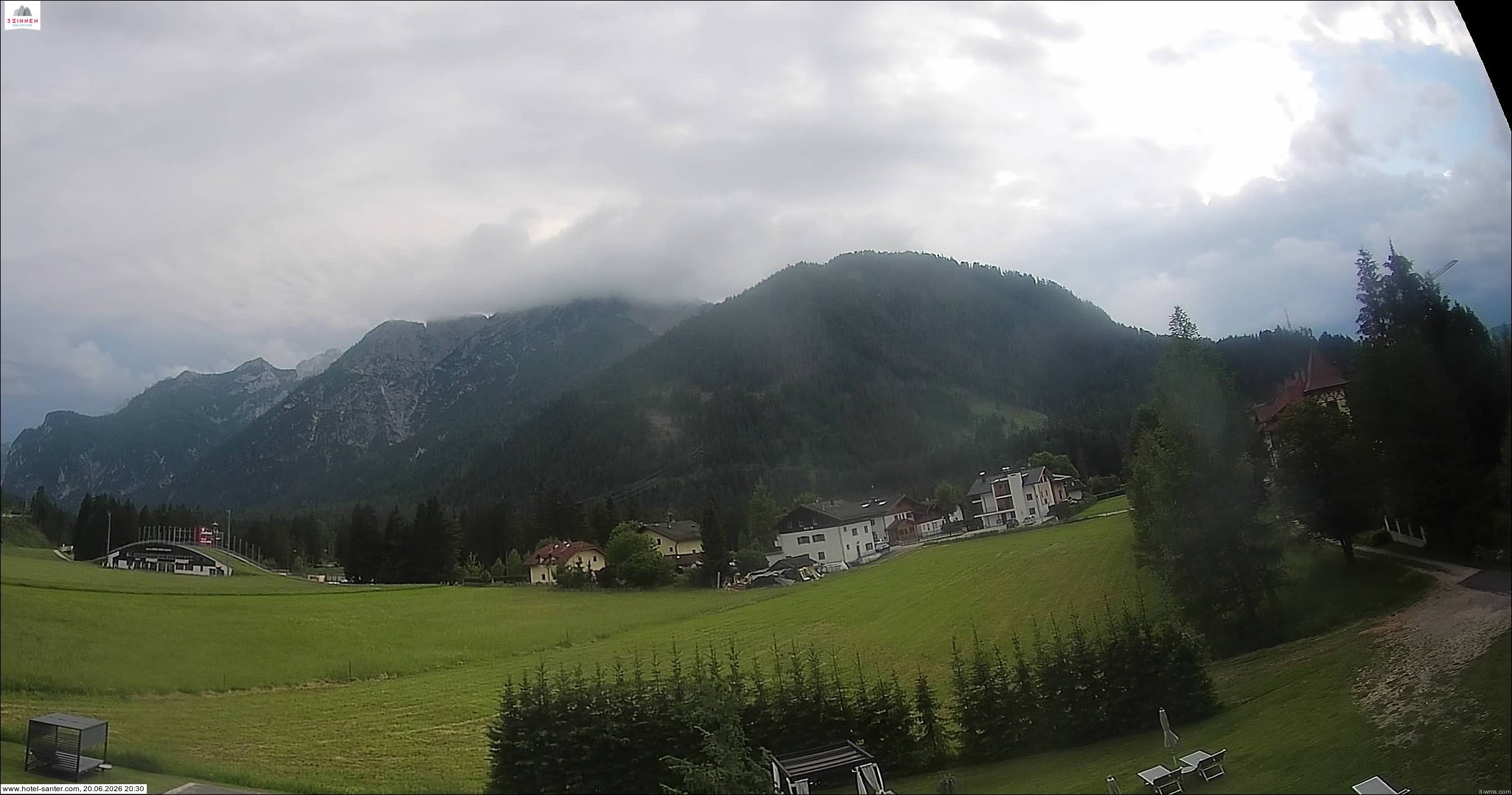 Archived image Webcam Hotel Santer in Toblach