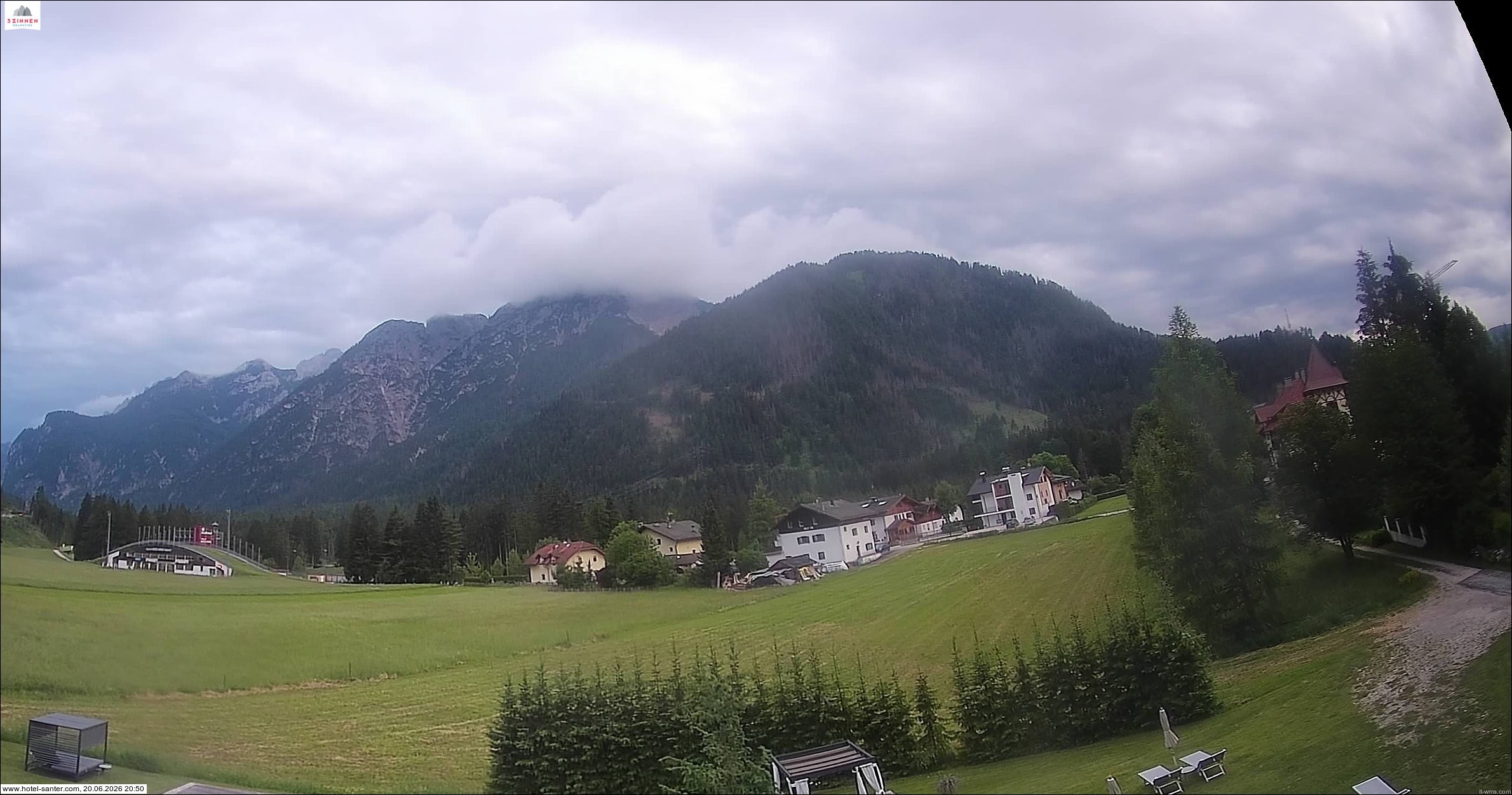 Archived image Webcam Hotel Santer in Toblach