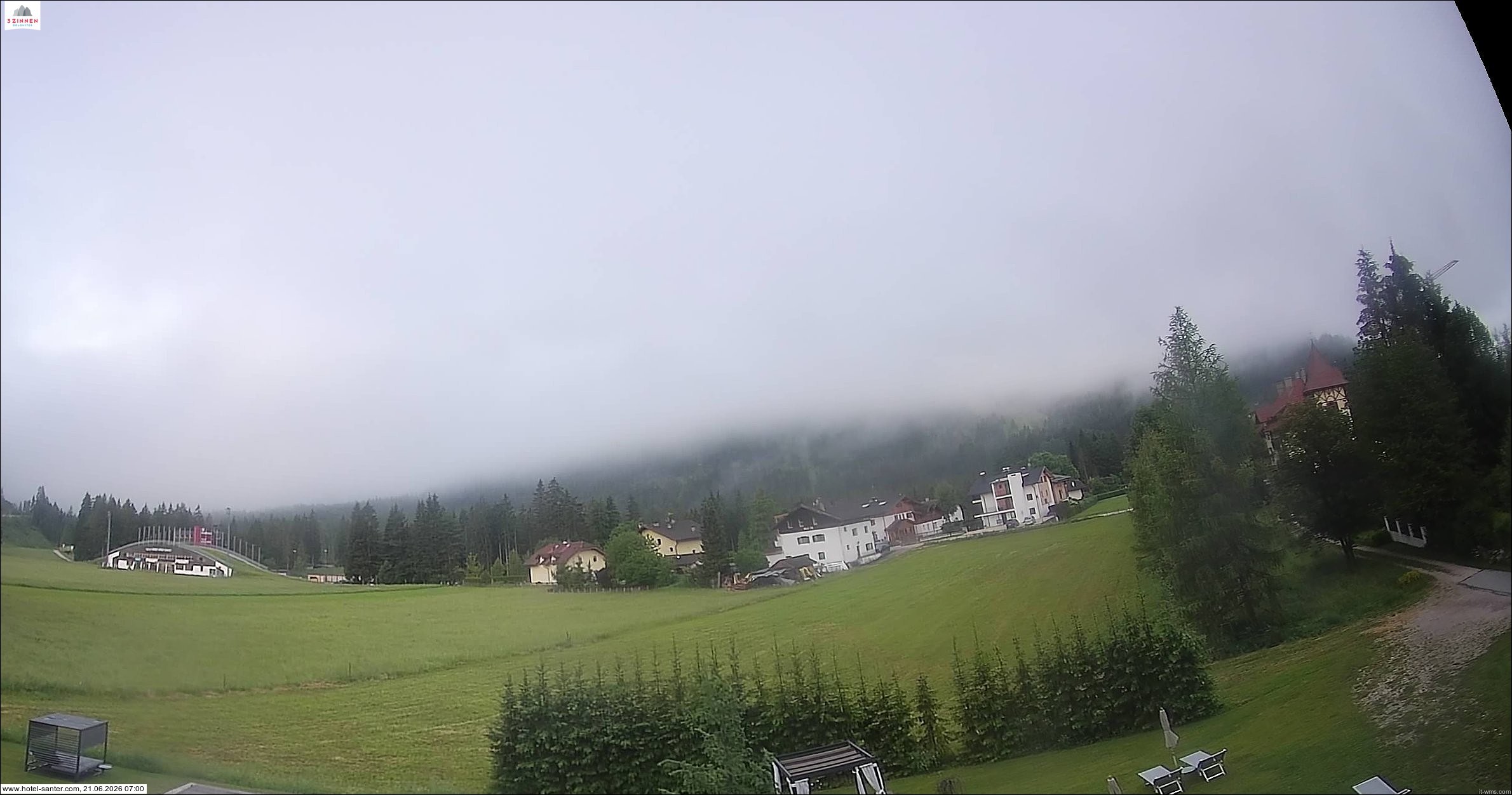 Archived image Webcam Hotel Santer in Toblach
