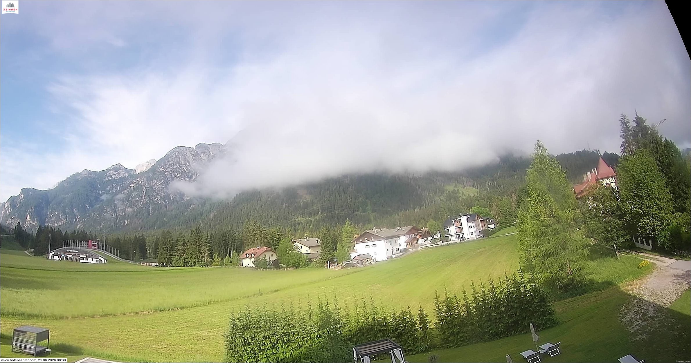 Archived image Webcam Hotel Santer in Toblach