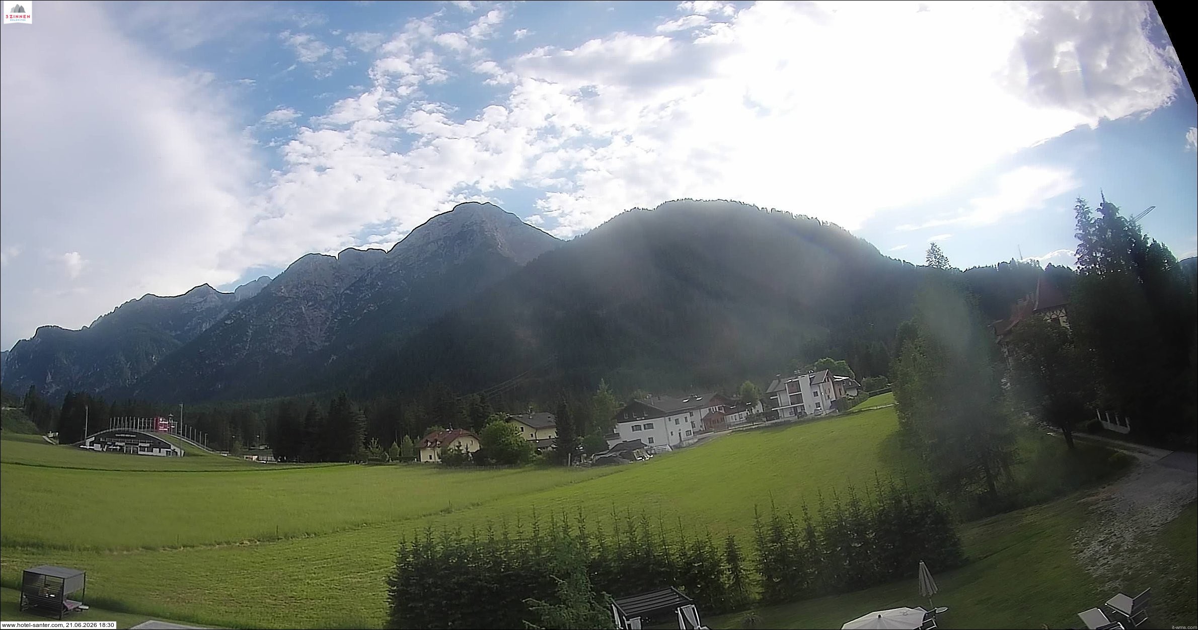 Archiv Foto Webcam Hotel Santer in Toblach