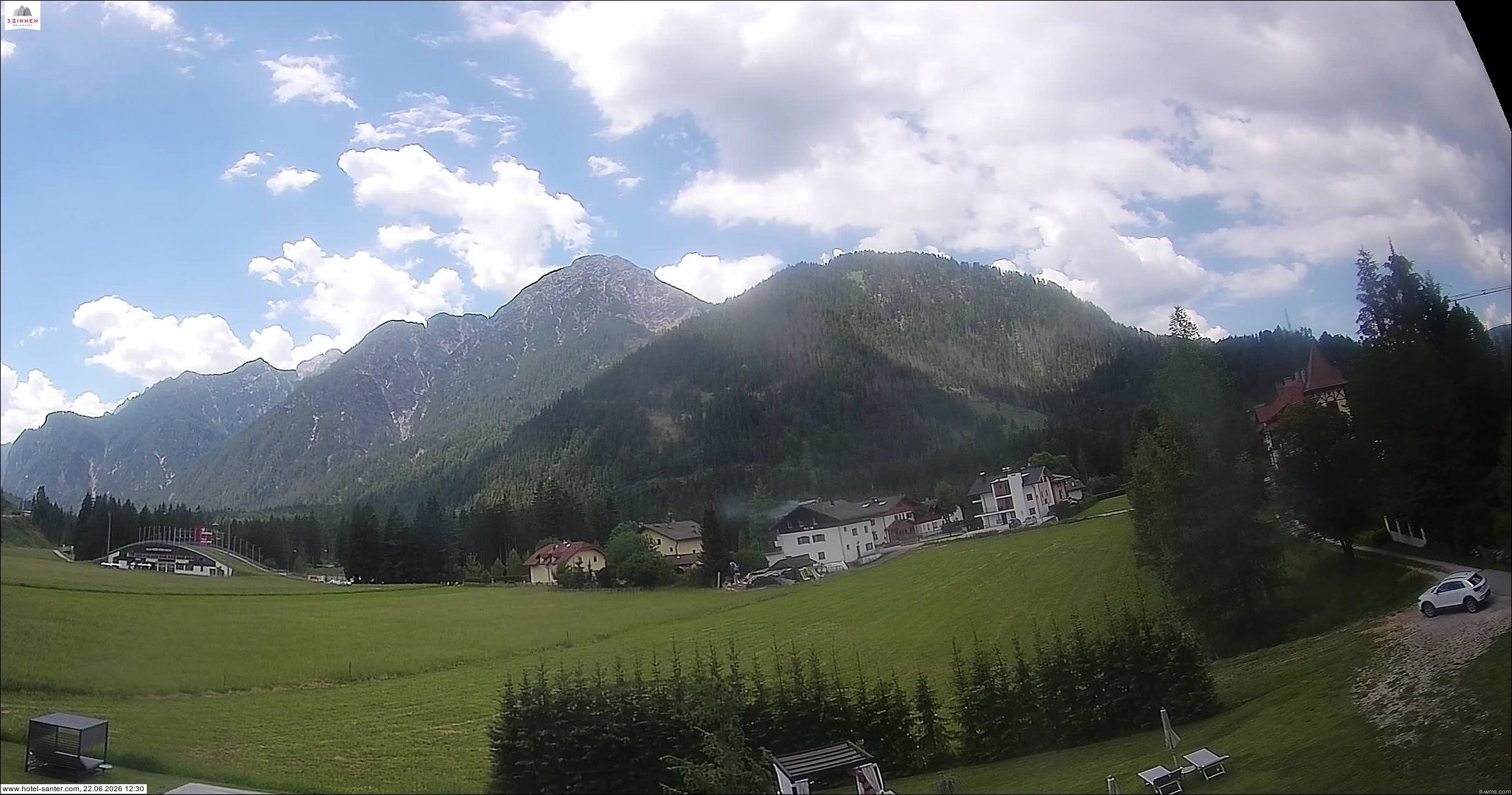 Archived image Webcam Hotel Santer in Toblach