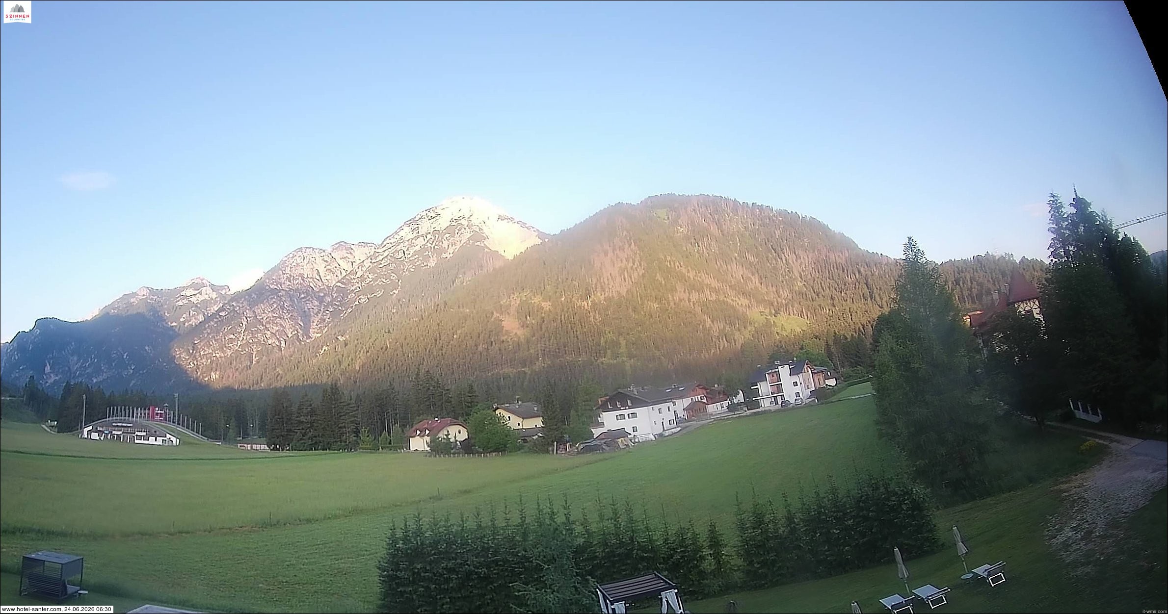 Archived image Webcam Hotel Santer in Toblach
