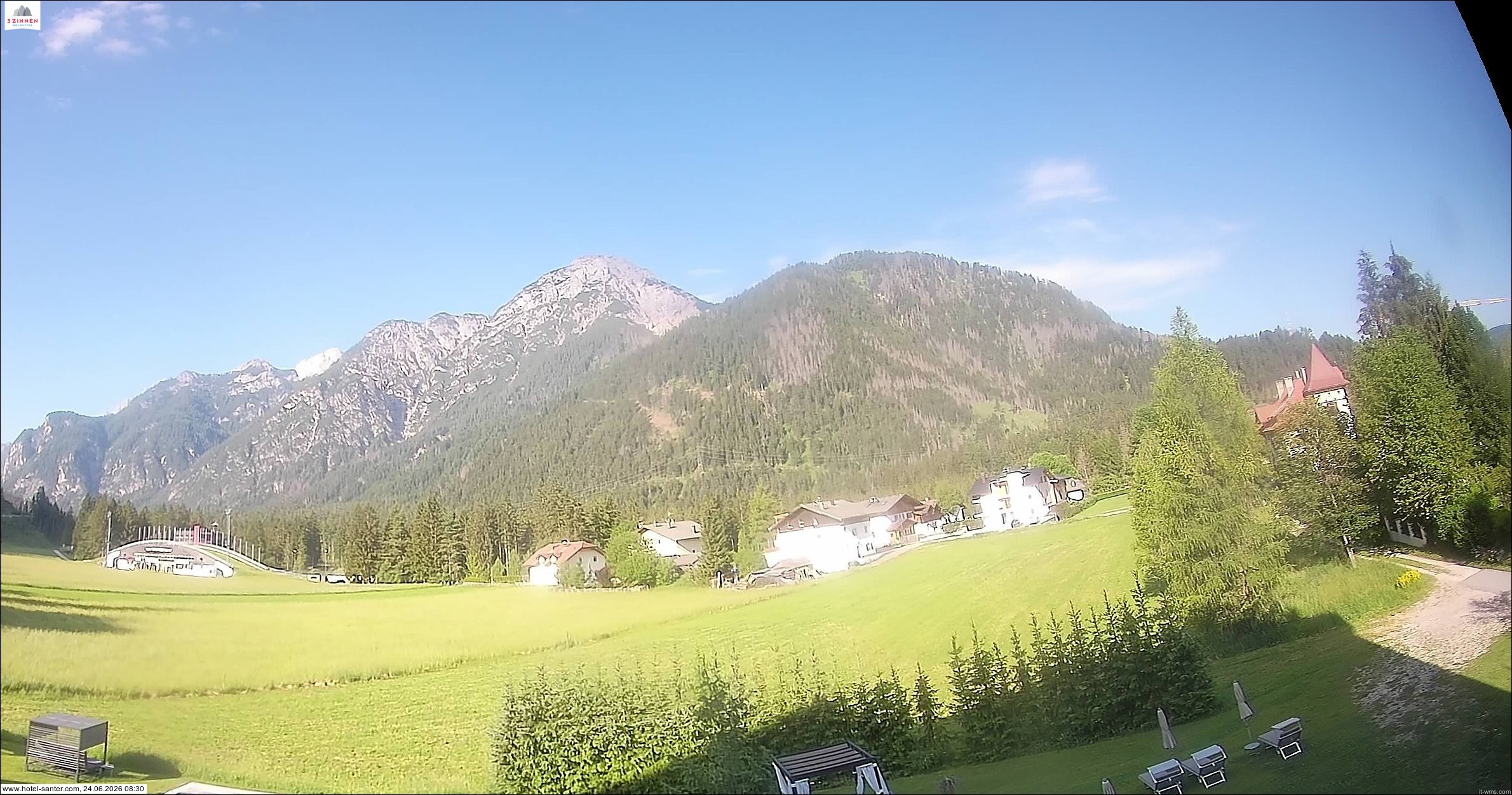 Archived image Webcam Hotel Santer in Toblach