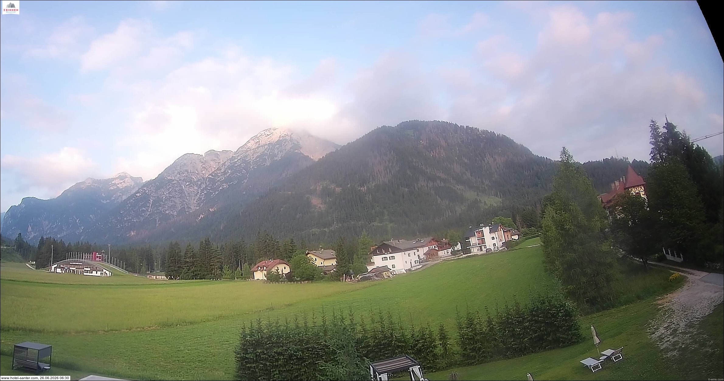 Archiv Foto Webcam Hotel Santer in Toblach