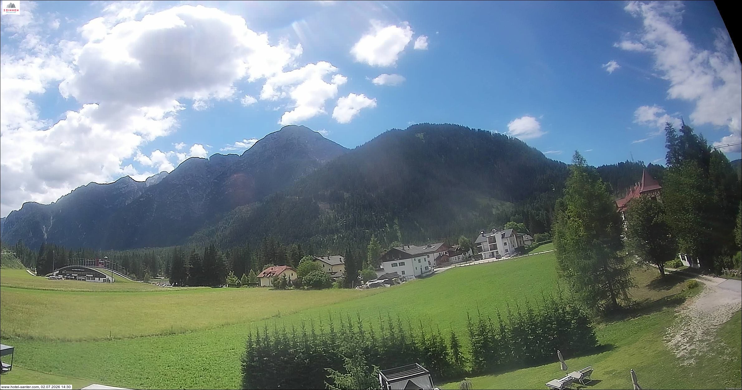 Archiv Foto Webcam Hotel Santer in Toblach
