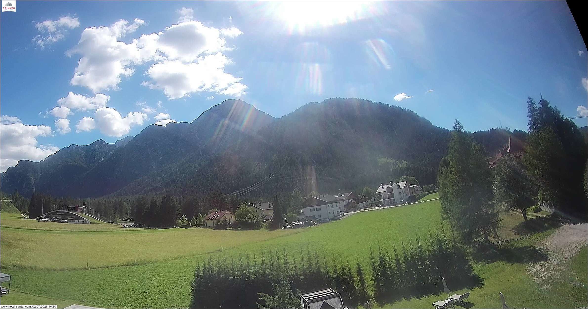 Archiv Foto Webcam Hotel Santer in Toblach