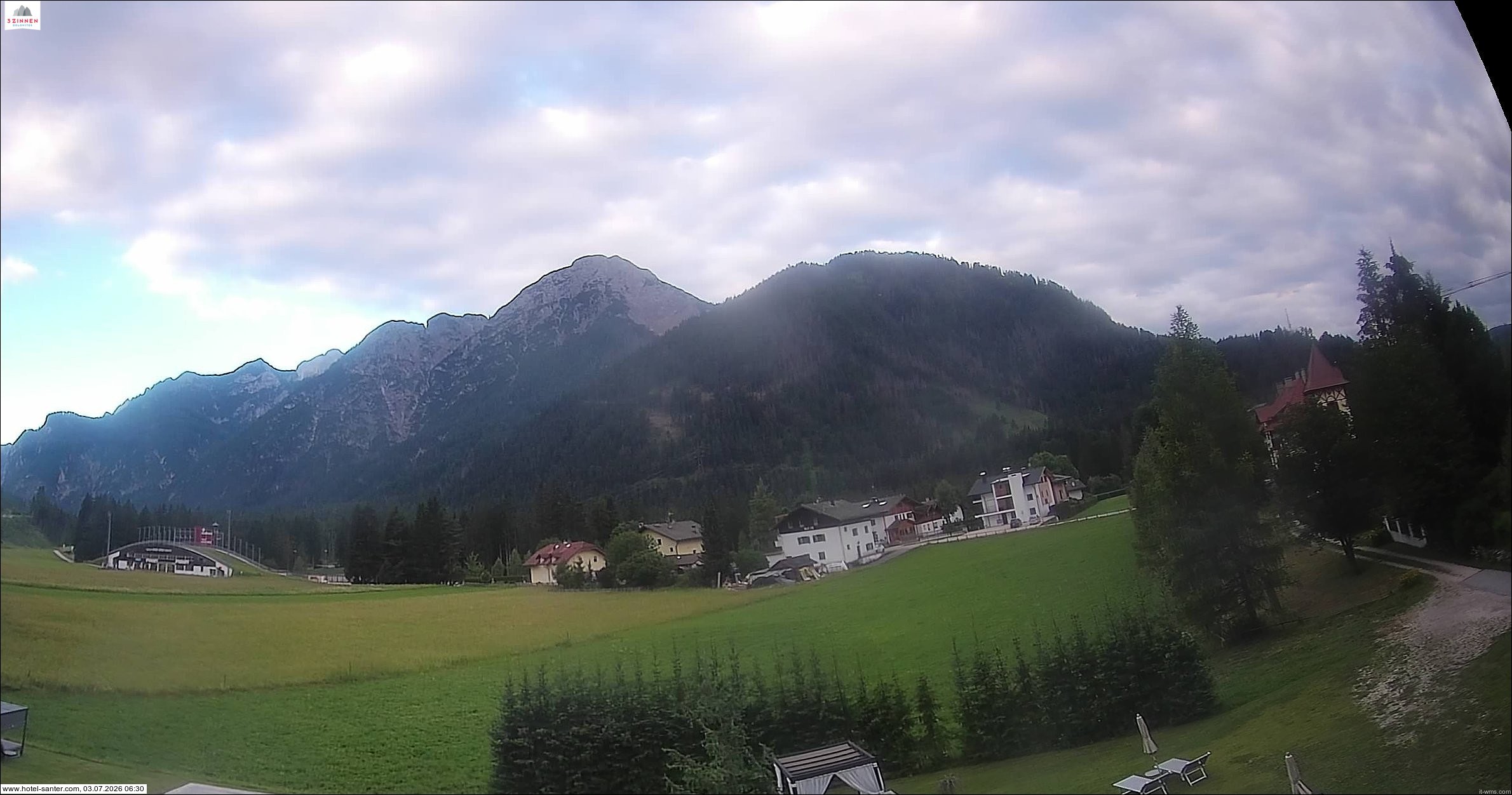 Archived image Webcam Hotel Santer in Toblach