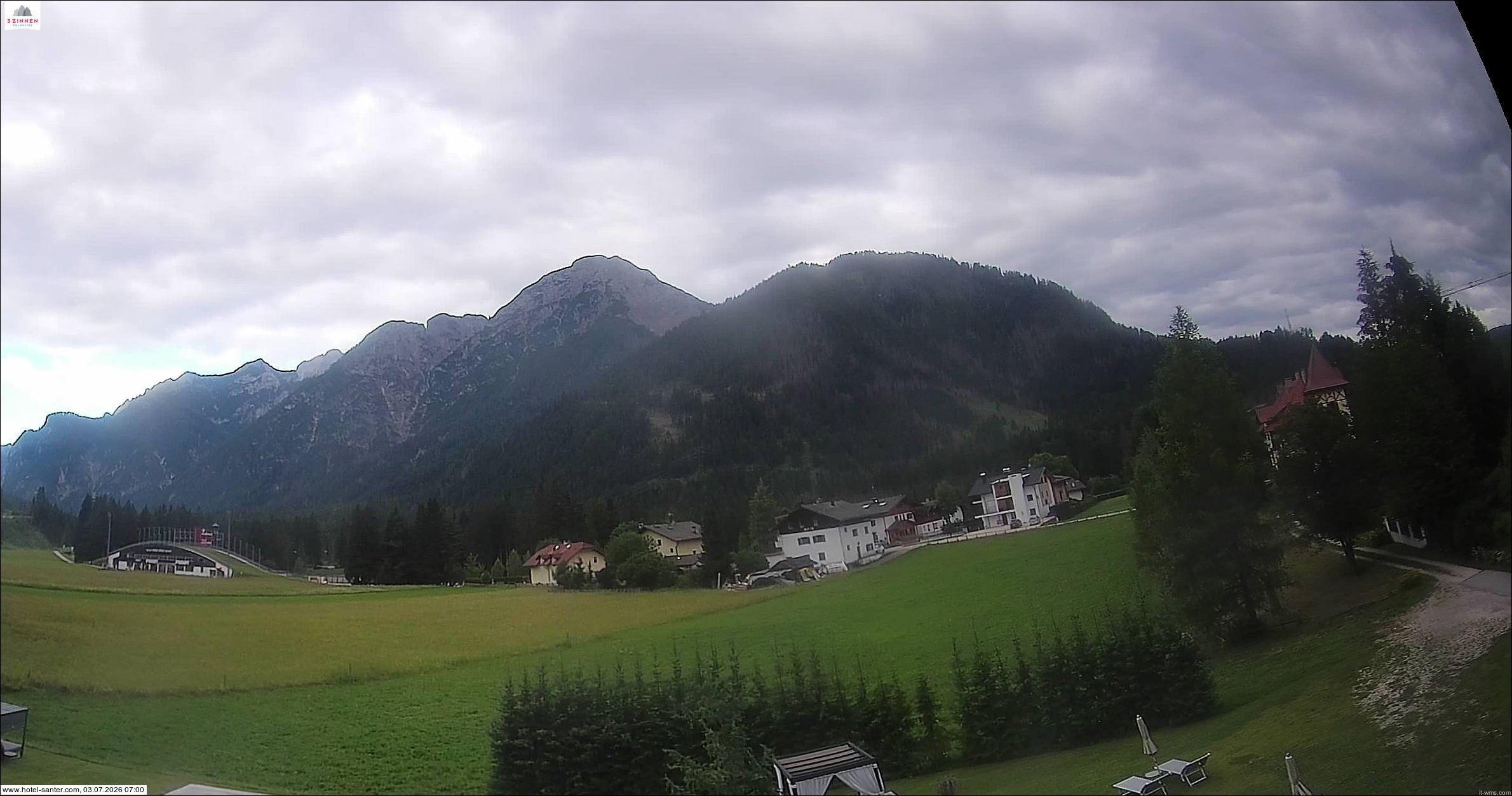 Archived image Webcam Hotel Santer in Toblach