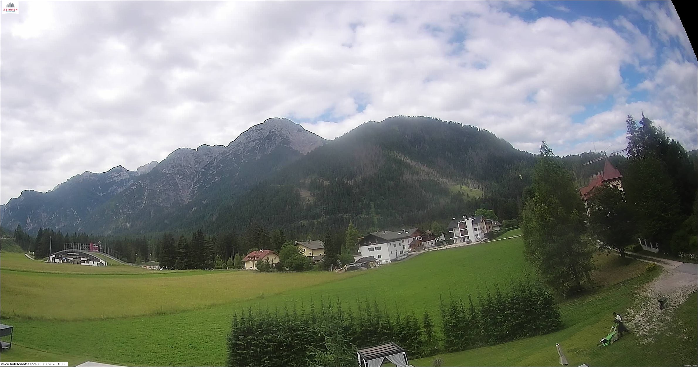 Archived image Webcam Hotel Santer in Toblach