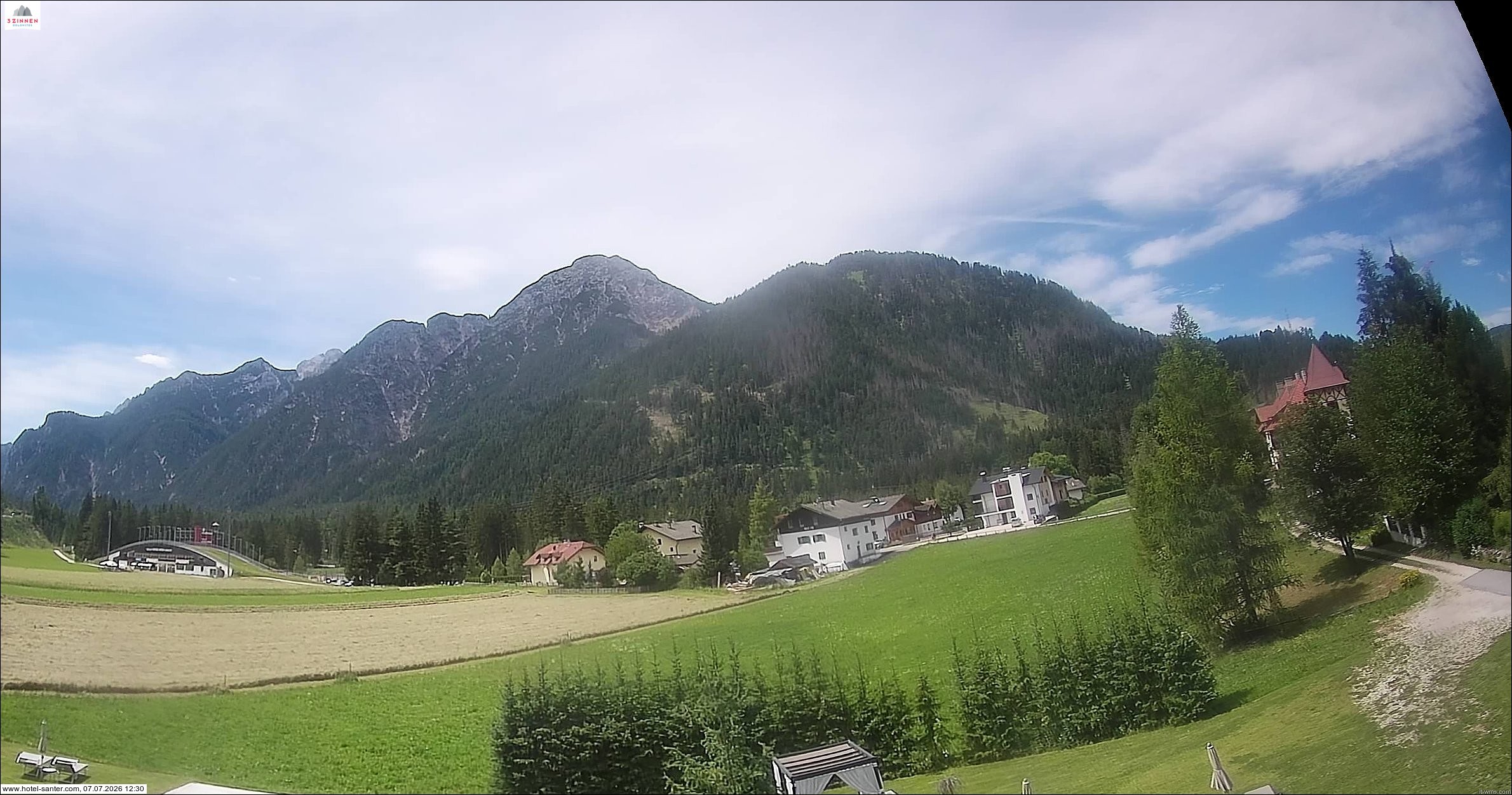 Archived image Webcam Hotel Santer in Toblach