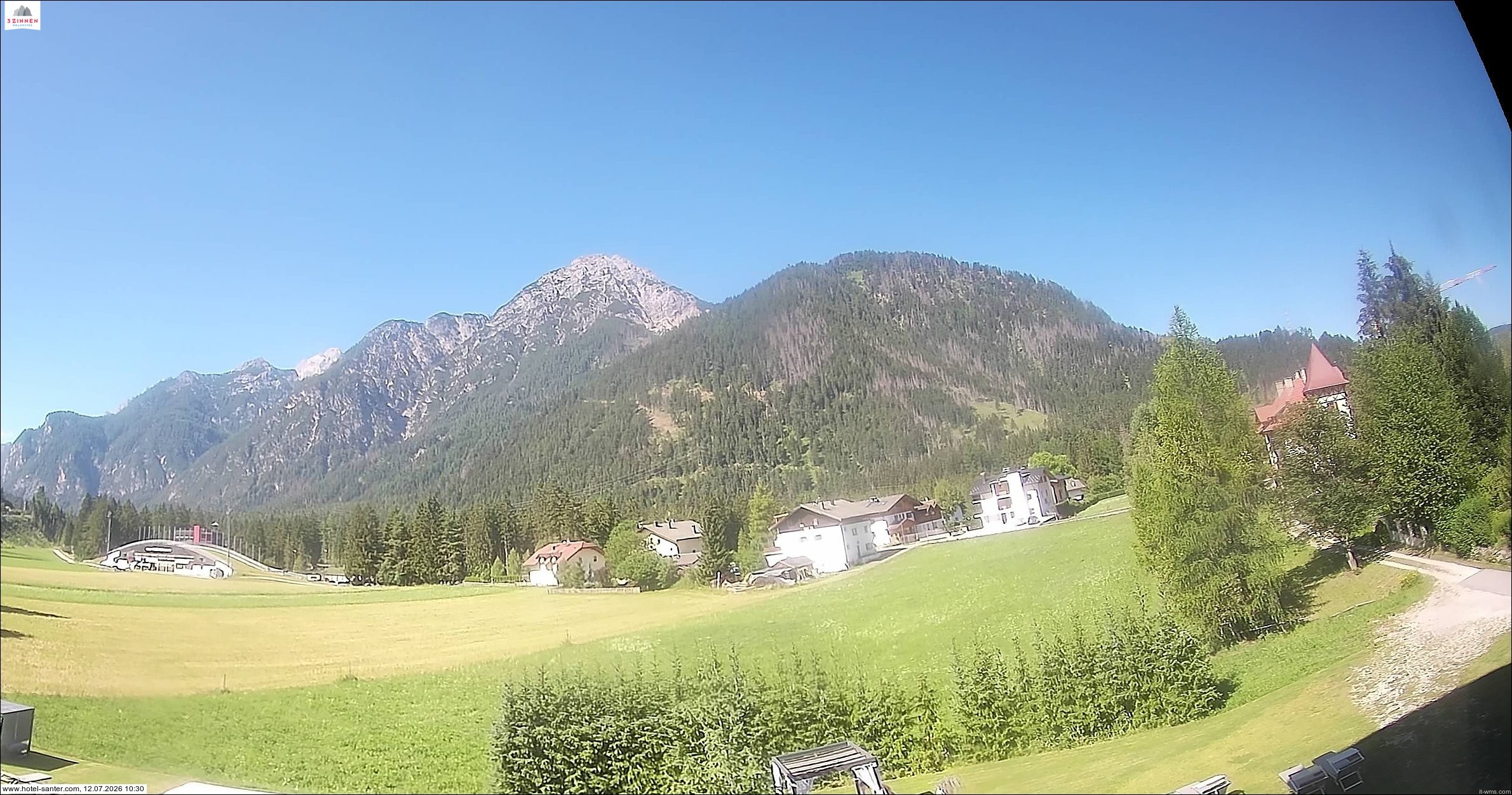 Archived image Webcam Hotel Santer in Toblach