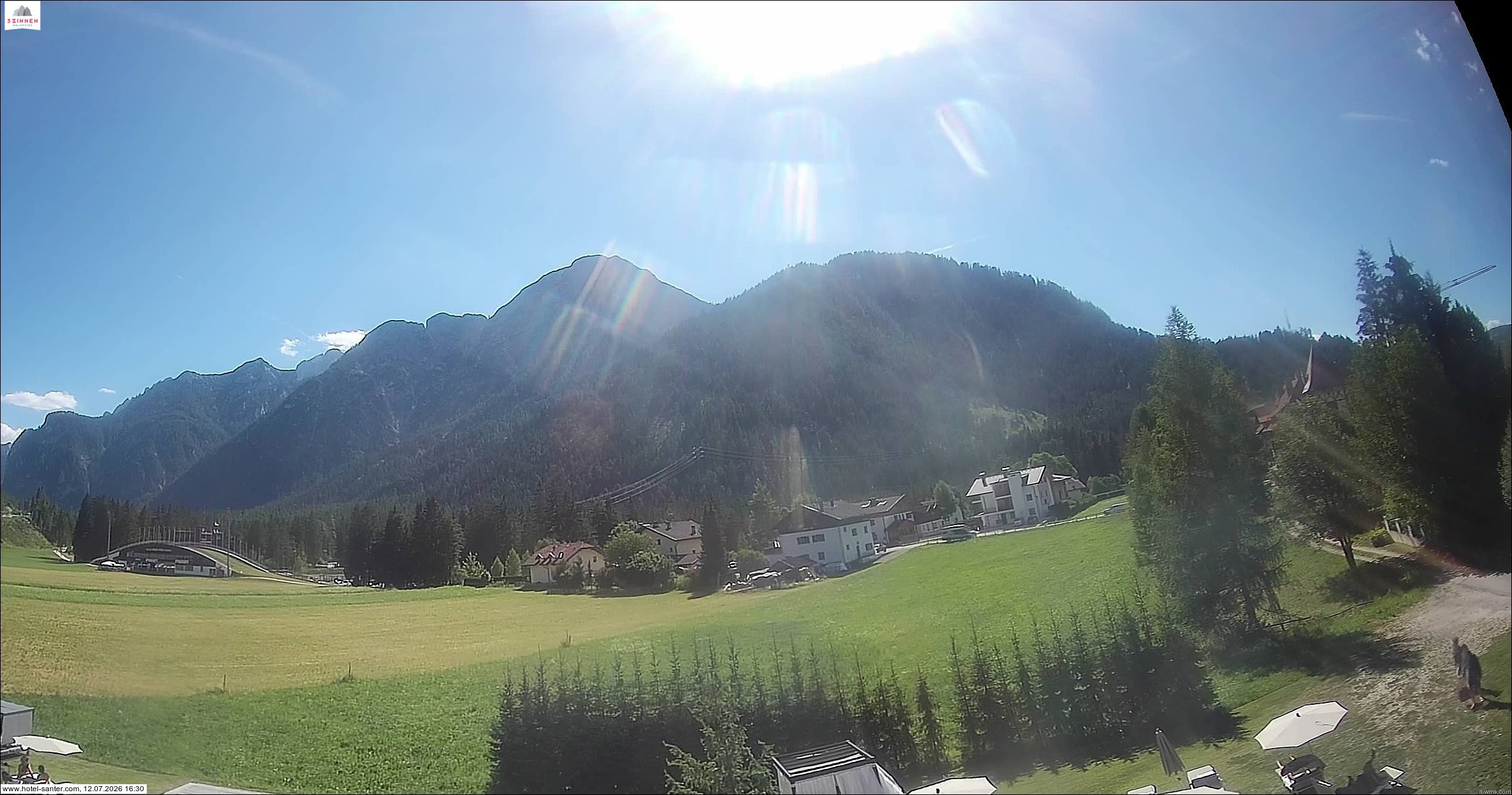 Archived image Webcam Hotel Santer in Toblach