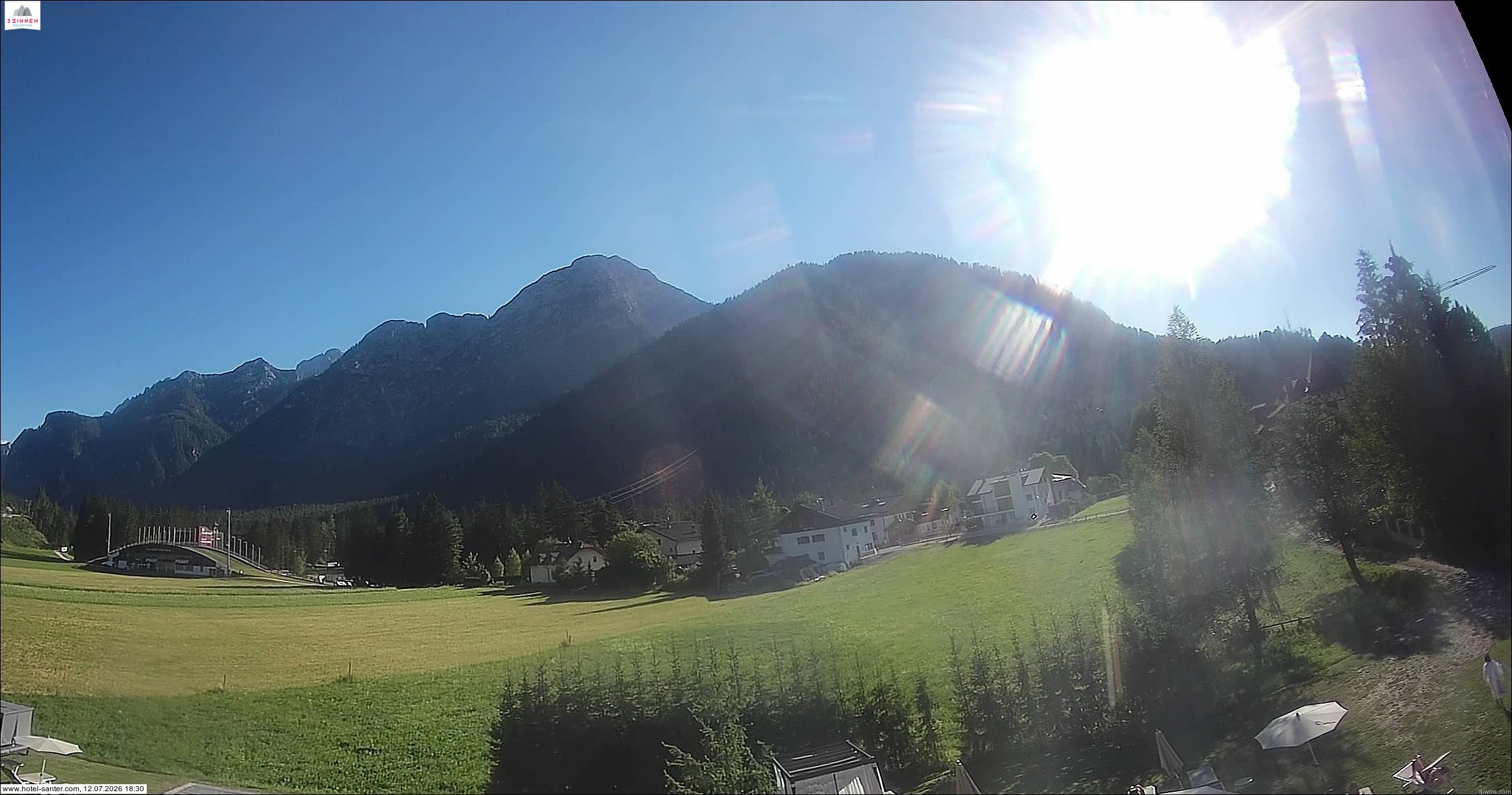 Archived image Webcam Hotel Santer in Toblach