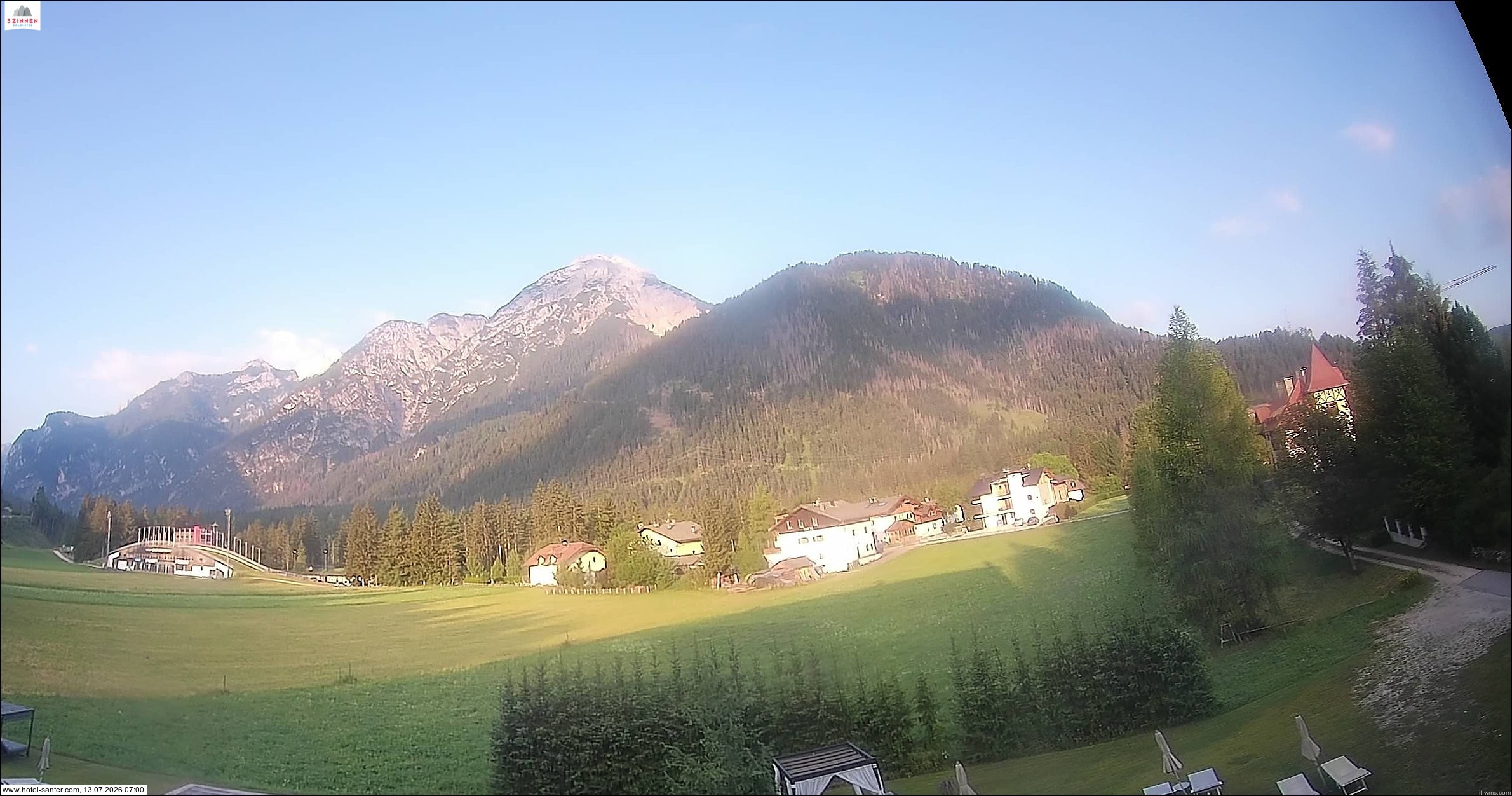 Archived image Webcam Hotel Santer in Toblach