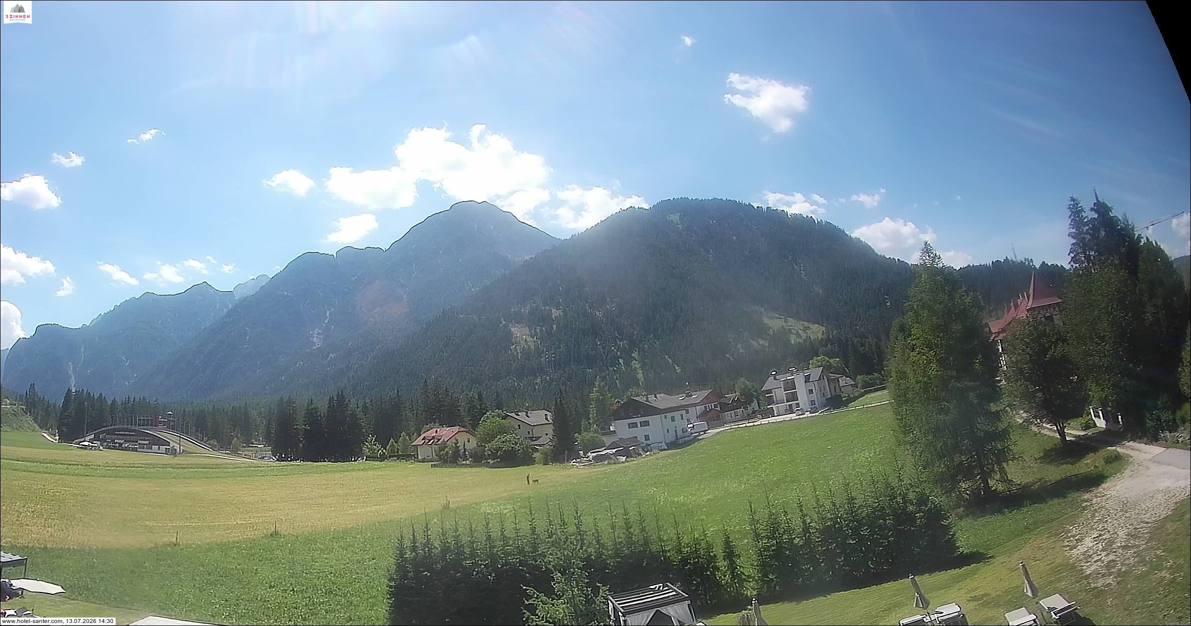 Archiv Foto Webcam Hotel Santer in Toblach