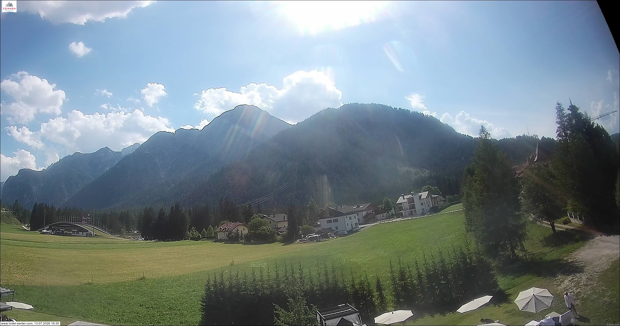 Archiv Foto Webcam Hotel Santer in Toblach
