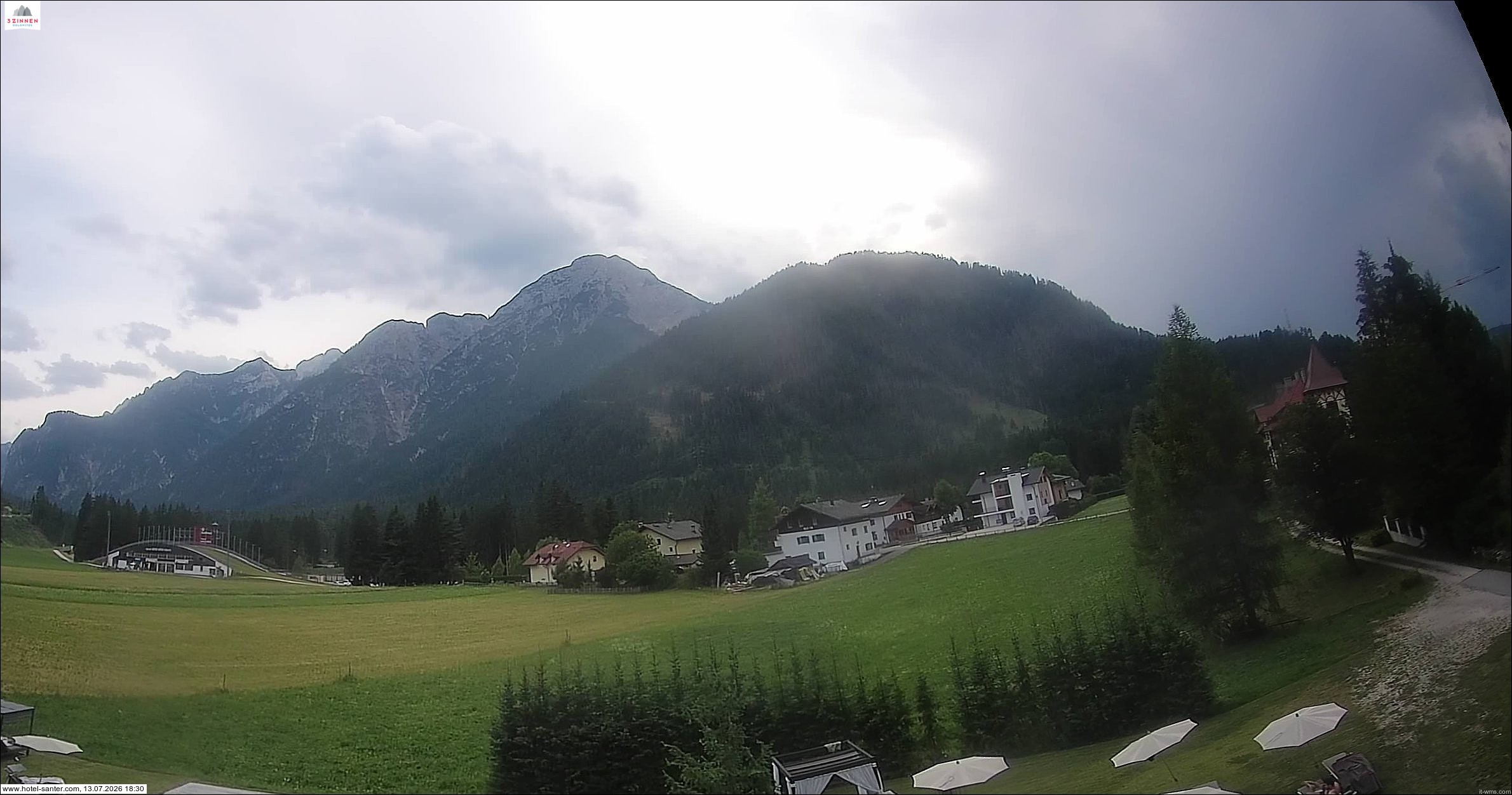 Archiv Foto Webcam Hotel Santer in Toblach