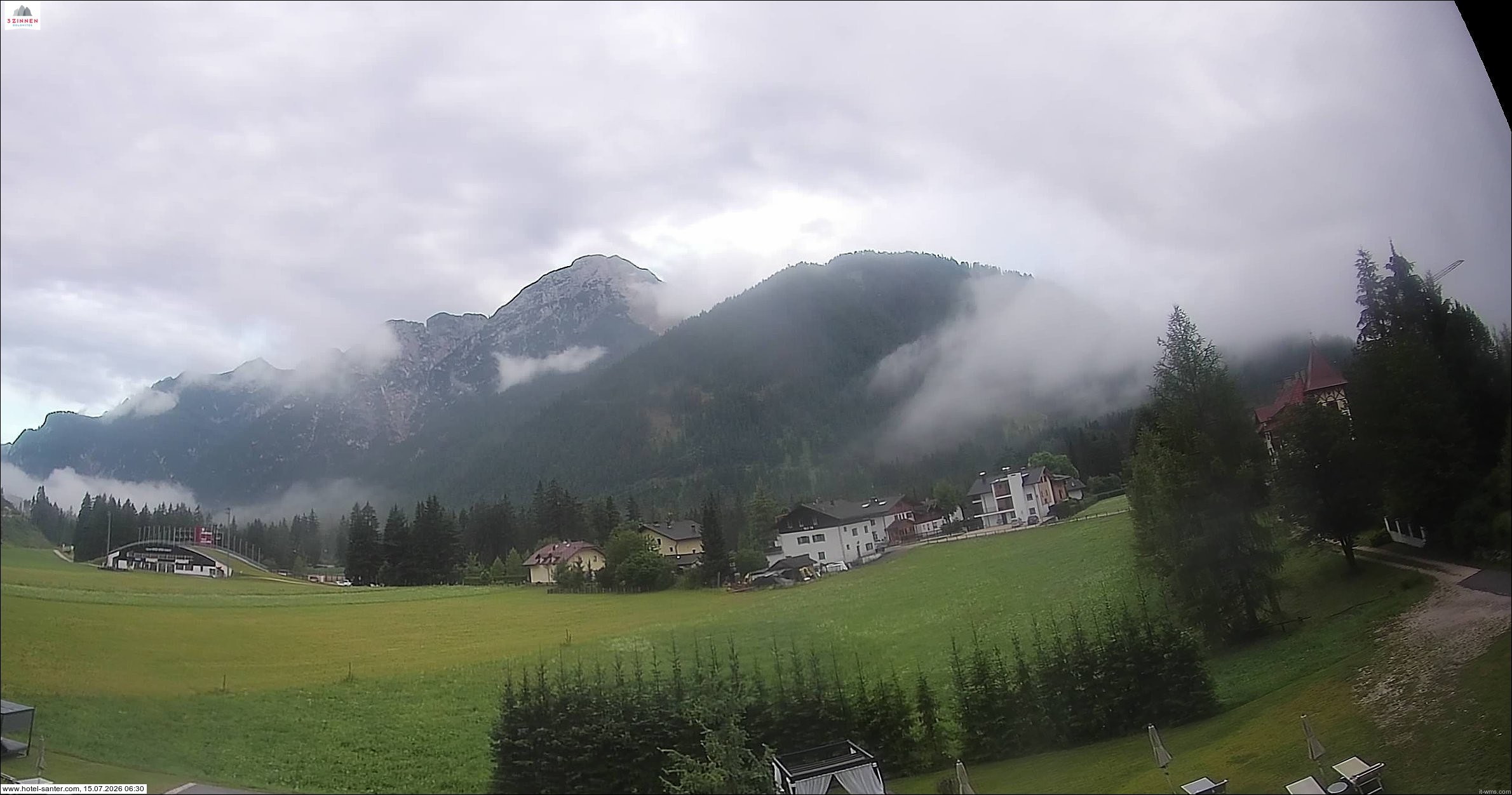 Archived image Webcam Hotel Santer in Toblach