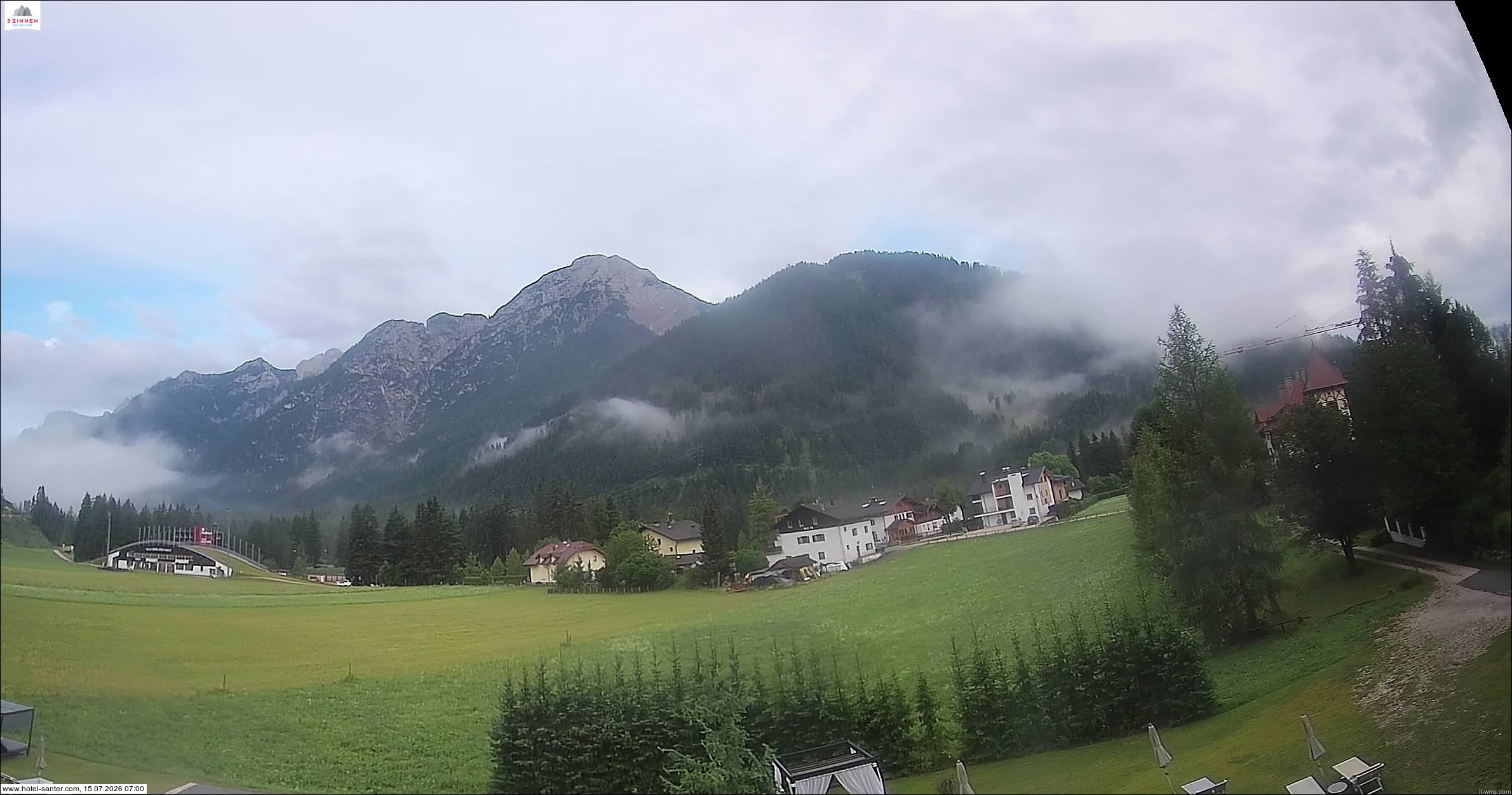 Archived image Webcam Hotel Santer in Toblach