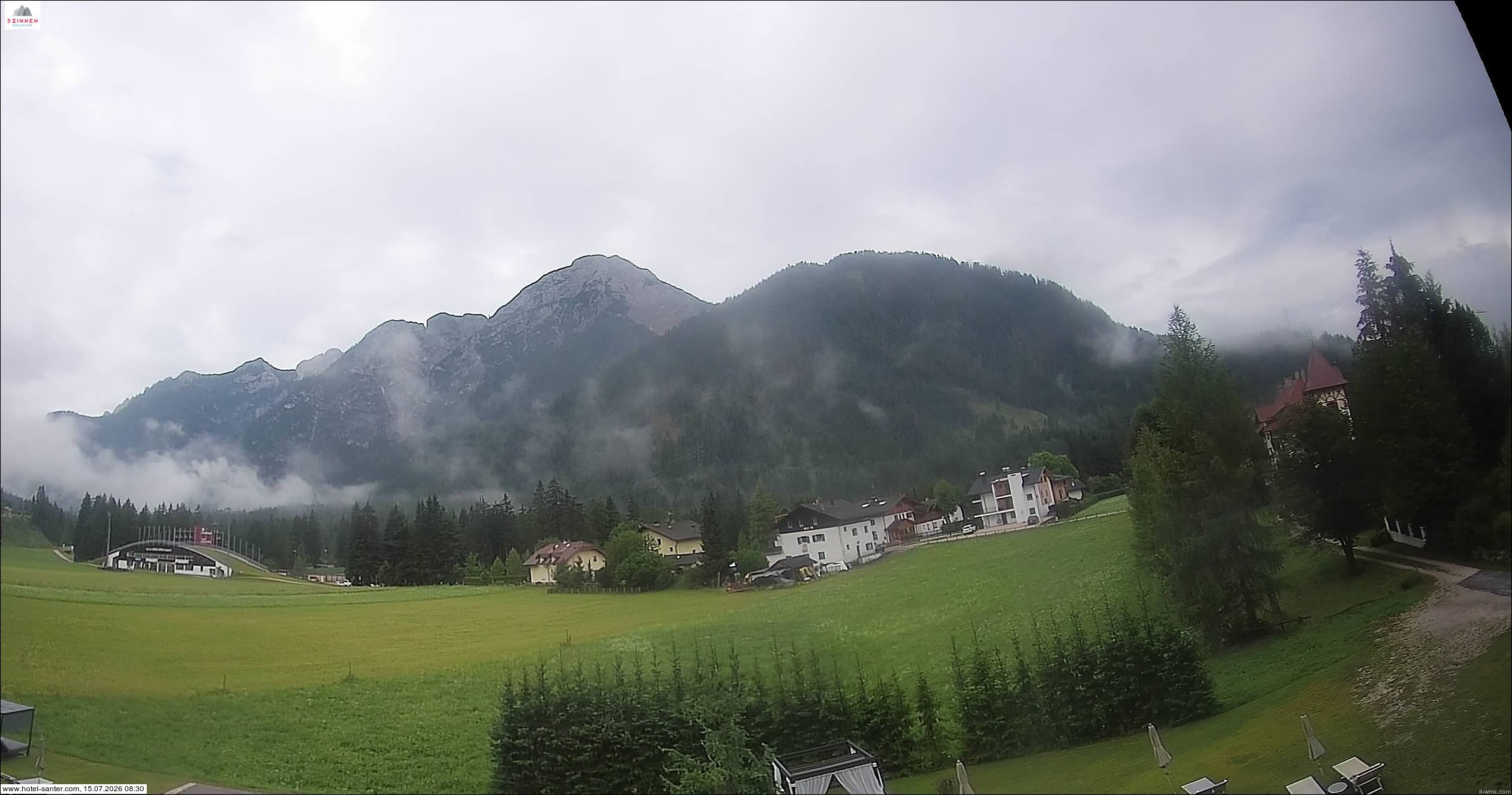 Archived image Webcam Hotel Santer in Toblach