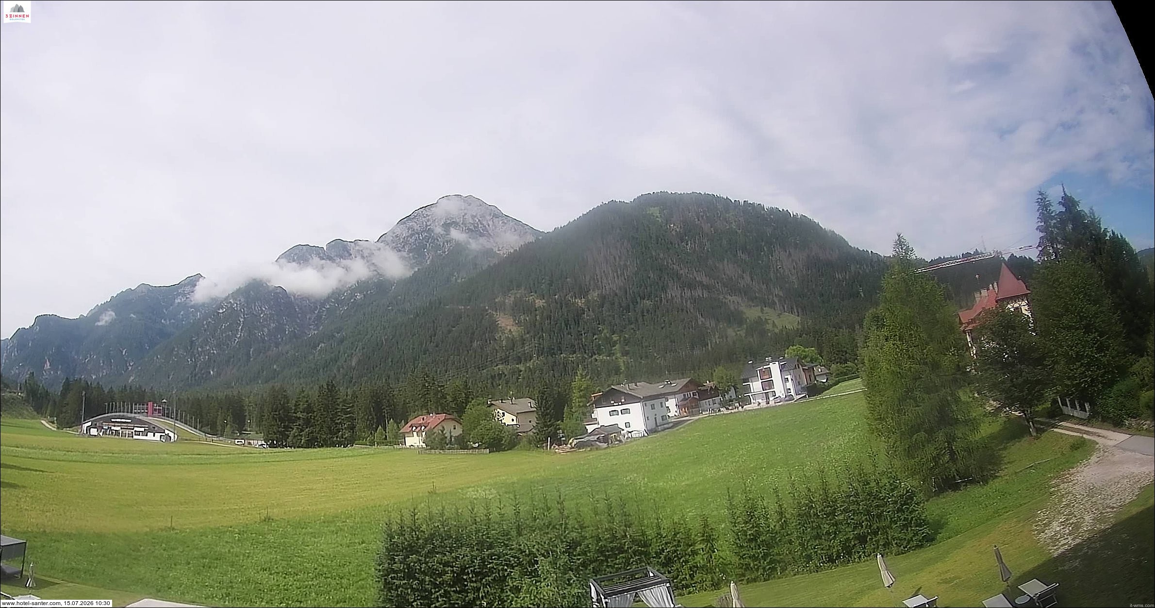Archived image Webcam Hotel Santer in Toblach