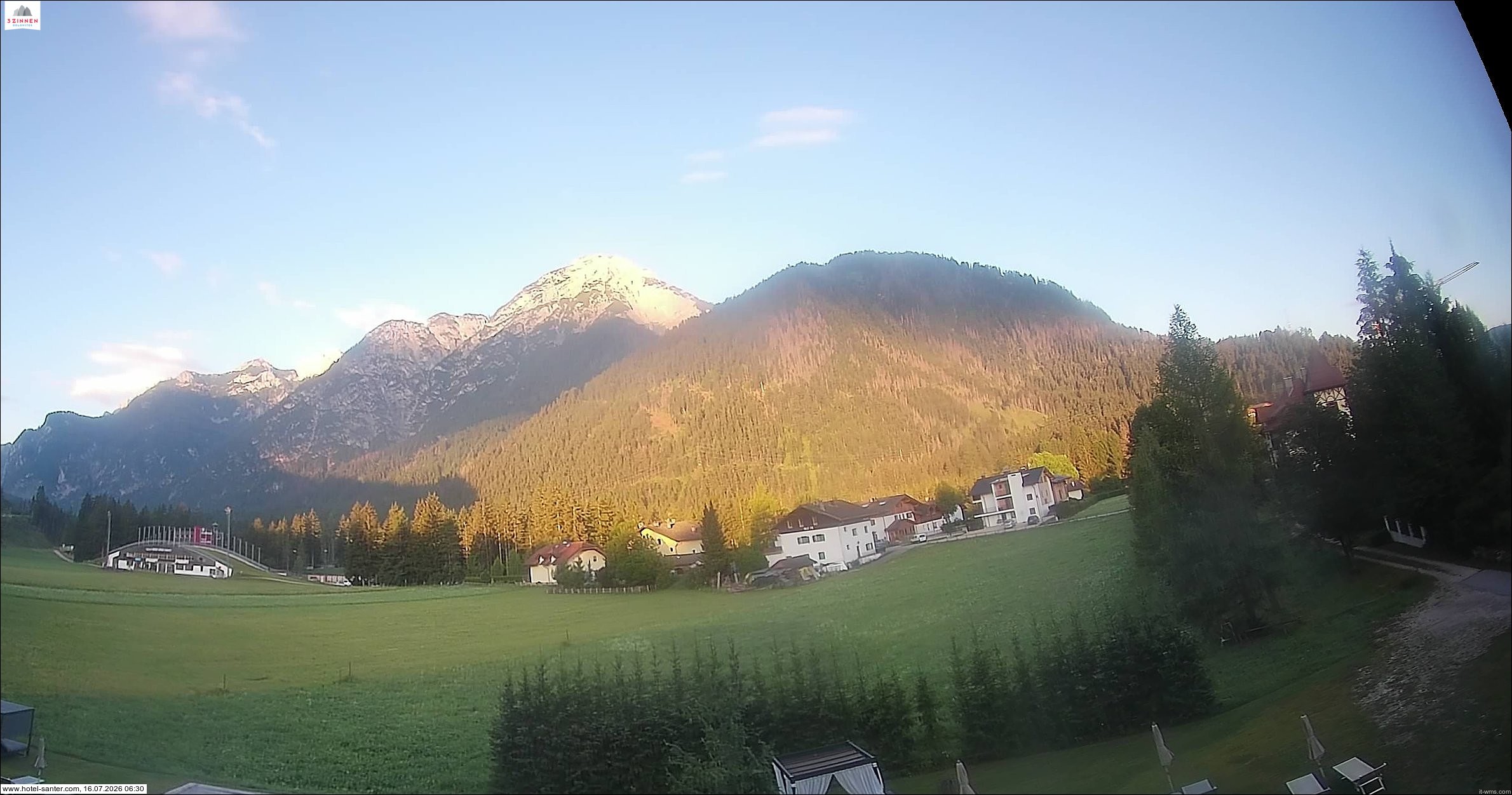 Archived image Webcam Hotel Santer in Toblach