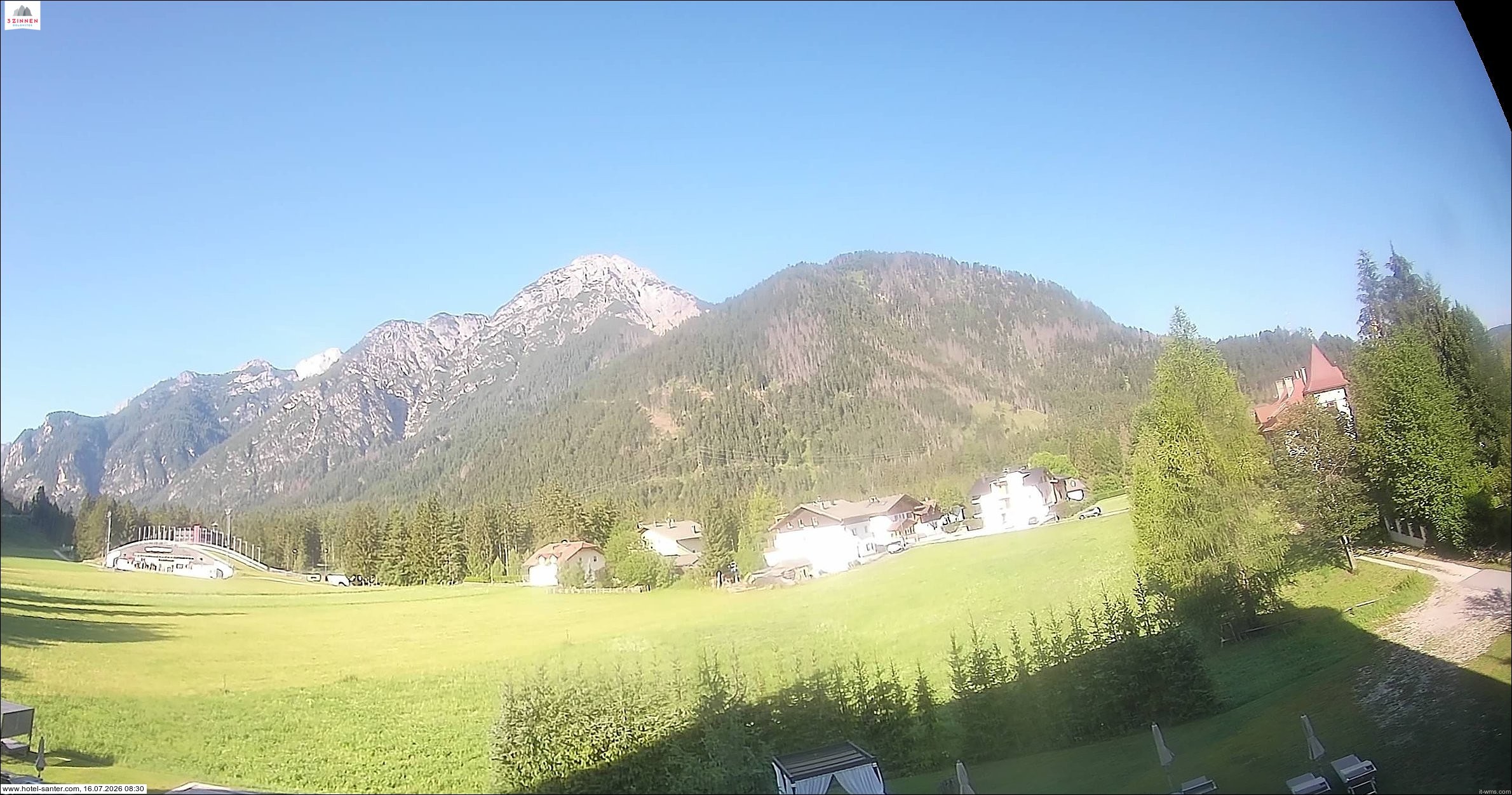 Archived image Webcam Hotel Santer in Toblach
