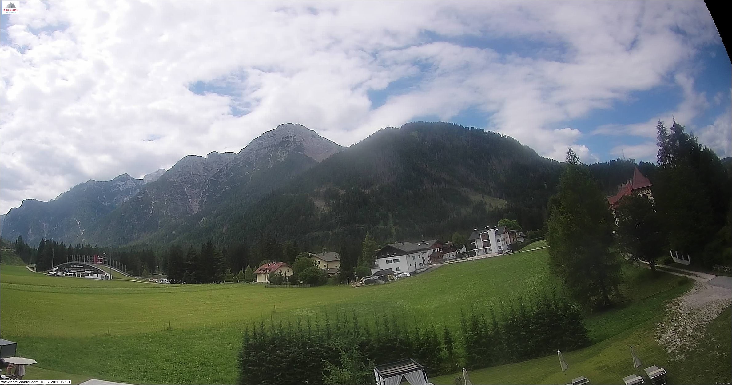 Archived image Webcam Hotel Santer in Toblach