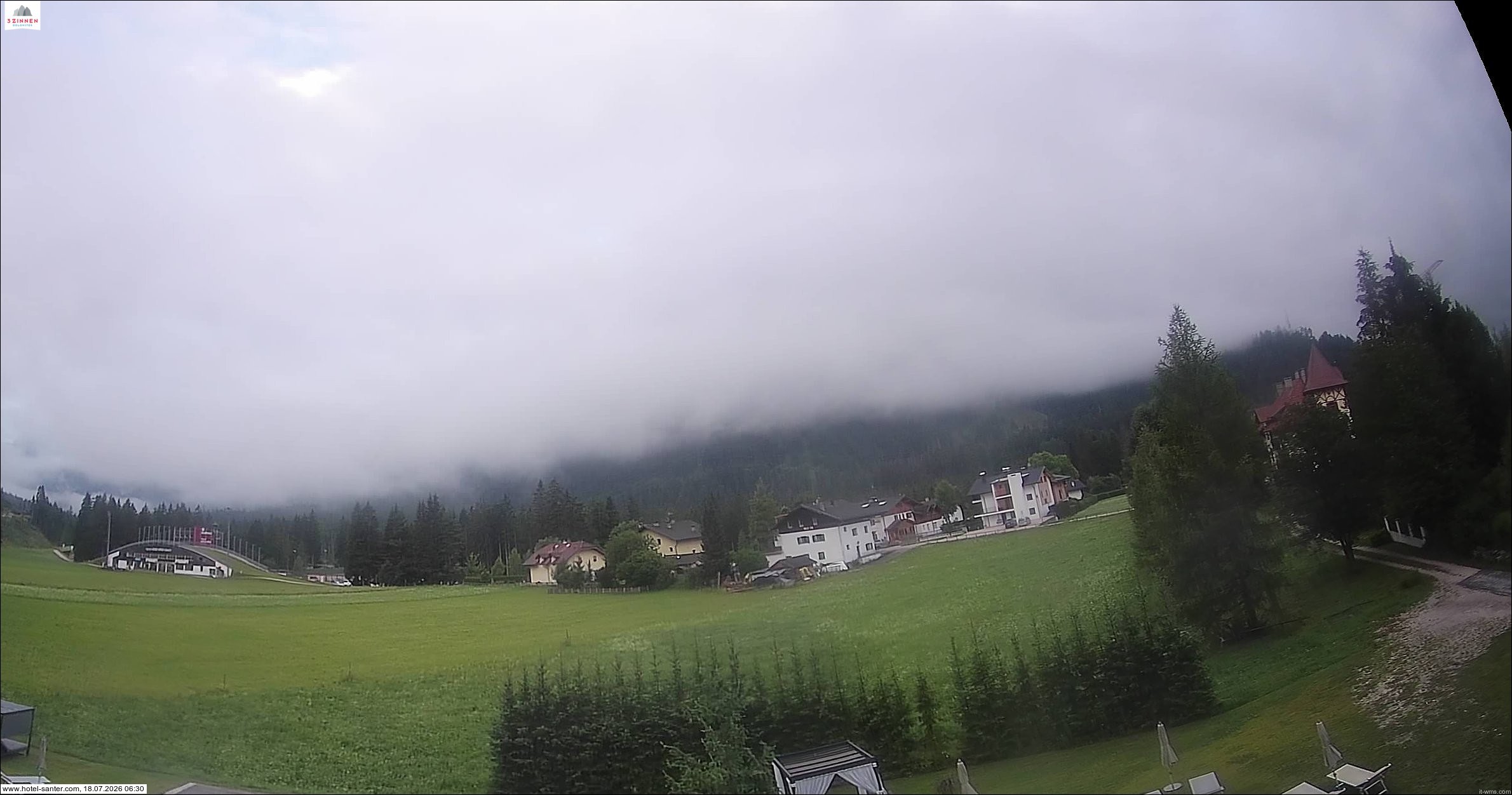 Archived image Webcam Hotel Santer in Toblach
