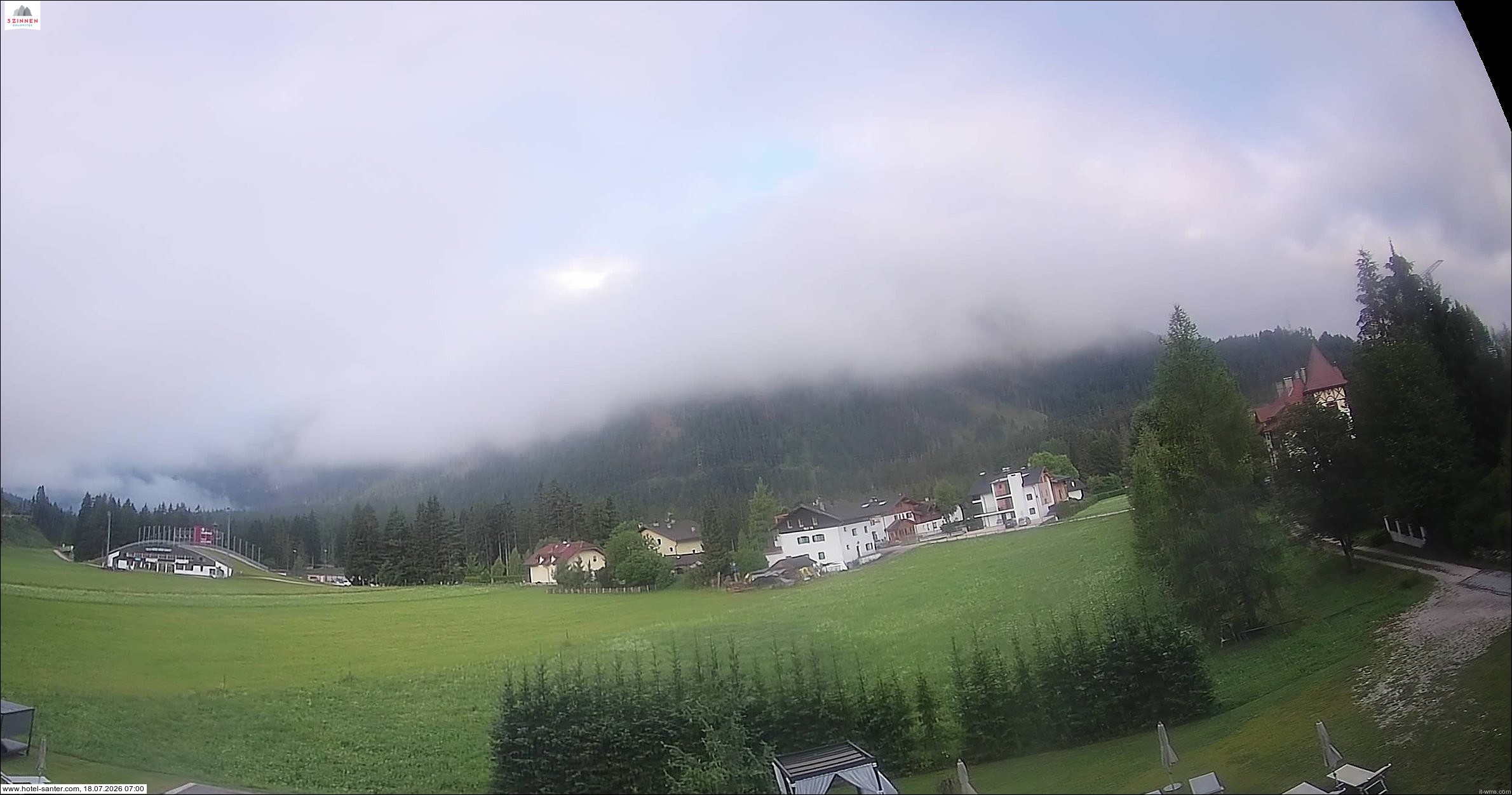Archived image Webcam Hotel Santer in Toblach