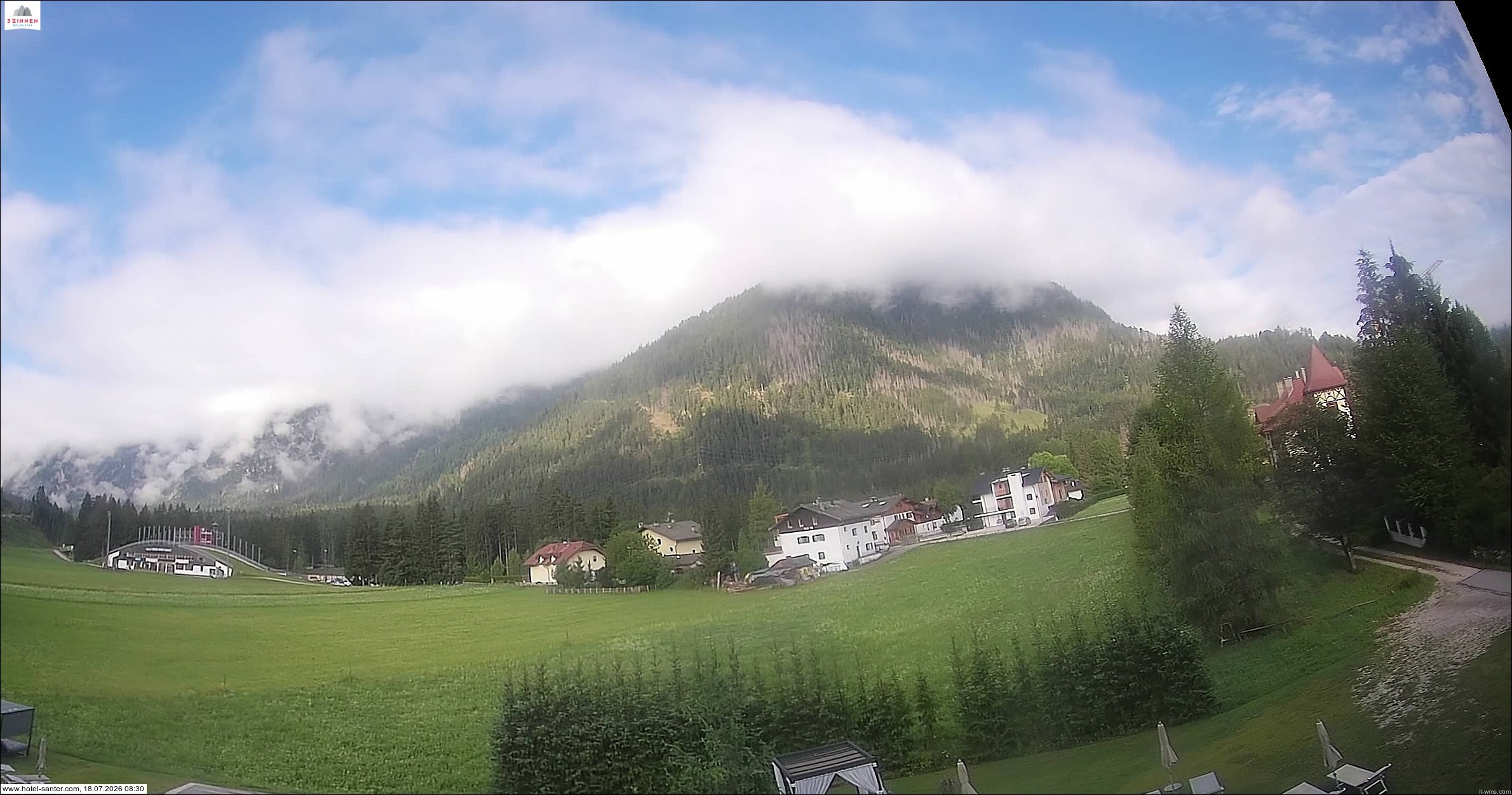 Archived image Webcam Hotel Santer in Toblach