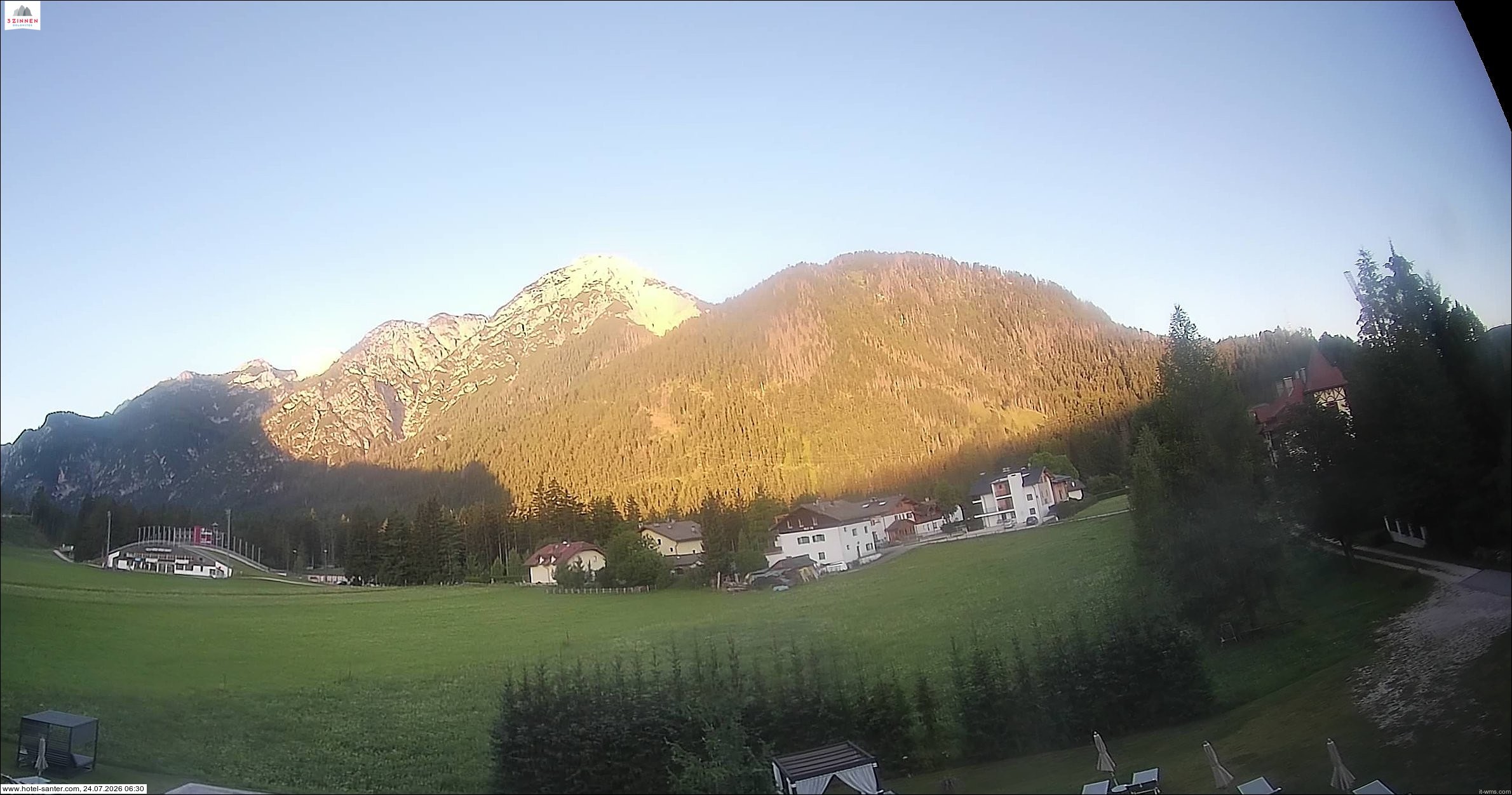 Archived image Webcam Hotel Santer in Toblach