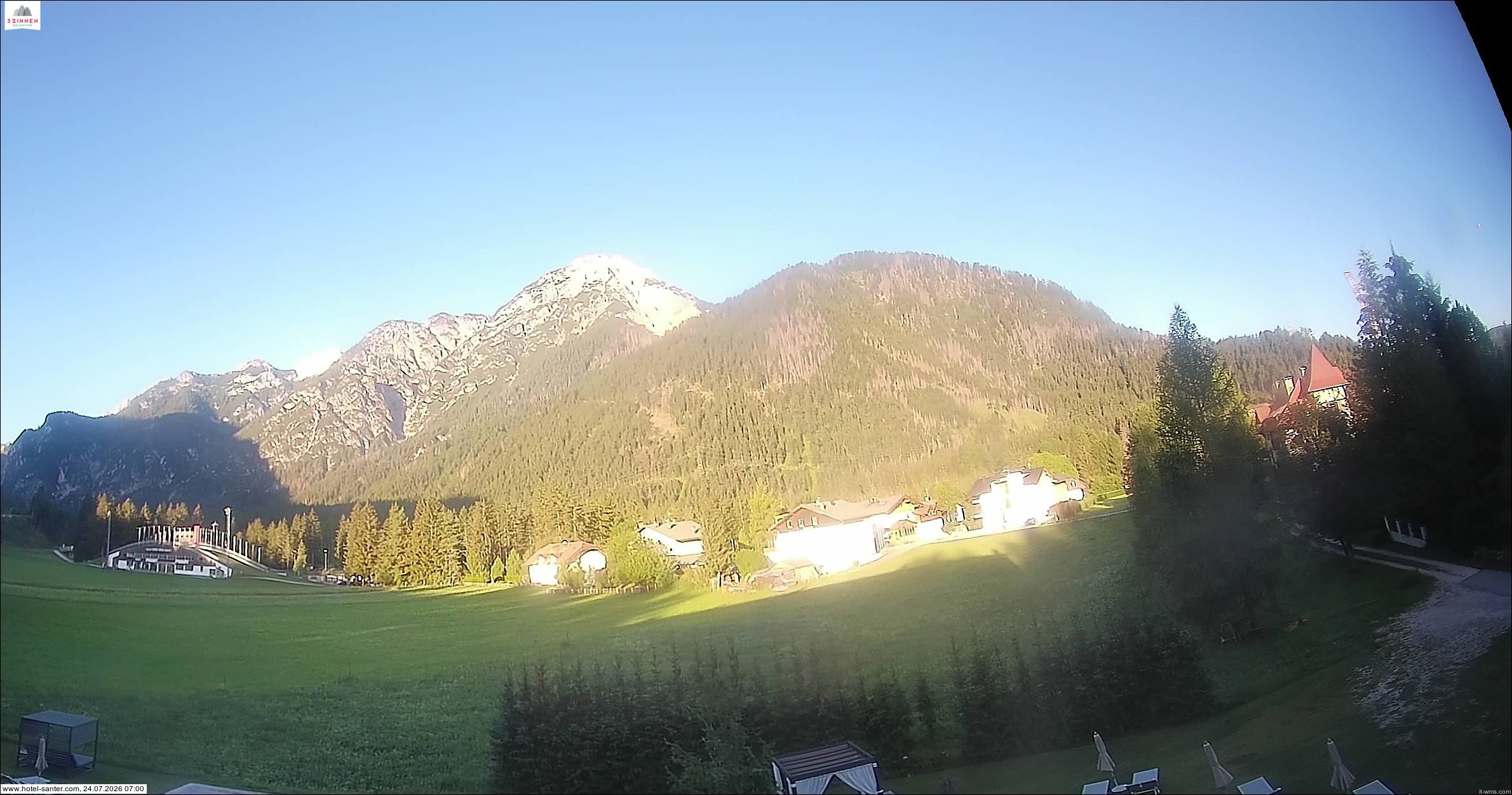 Archived image Webcam Hotel Santer in Toblach
