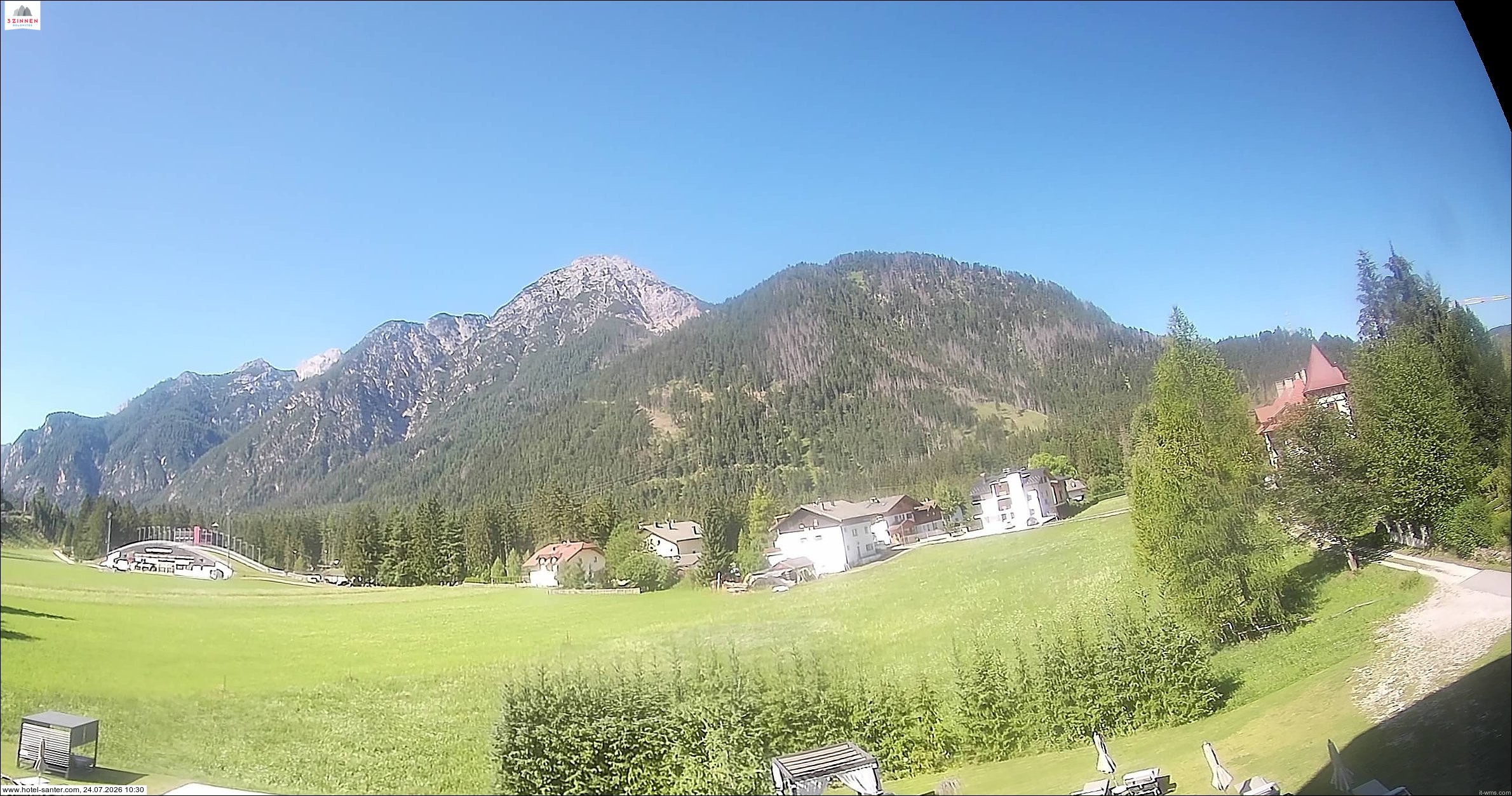 Archived image Webcam Hotel Santer in Toblach