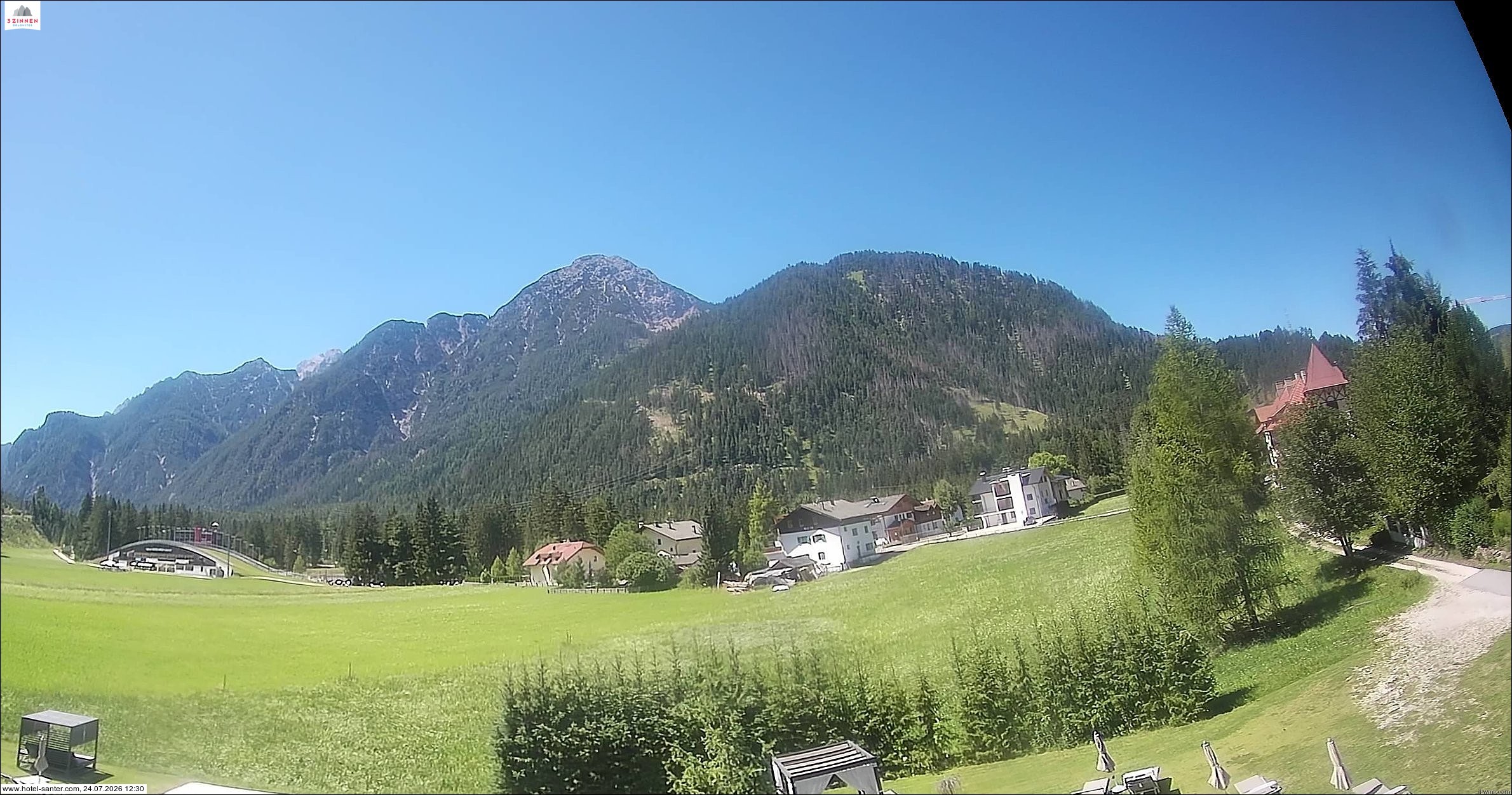Archived image Webcam Hotel Santer in Toblach