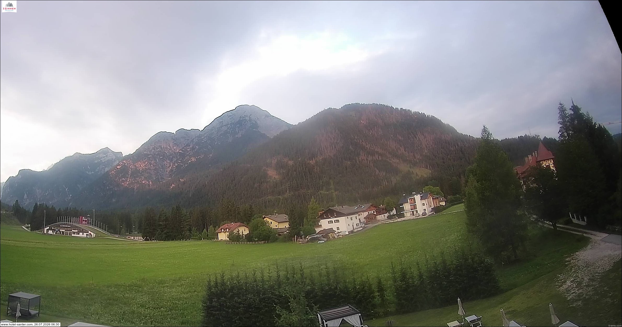 Archived image Webcam Hotel Santer in Toblach