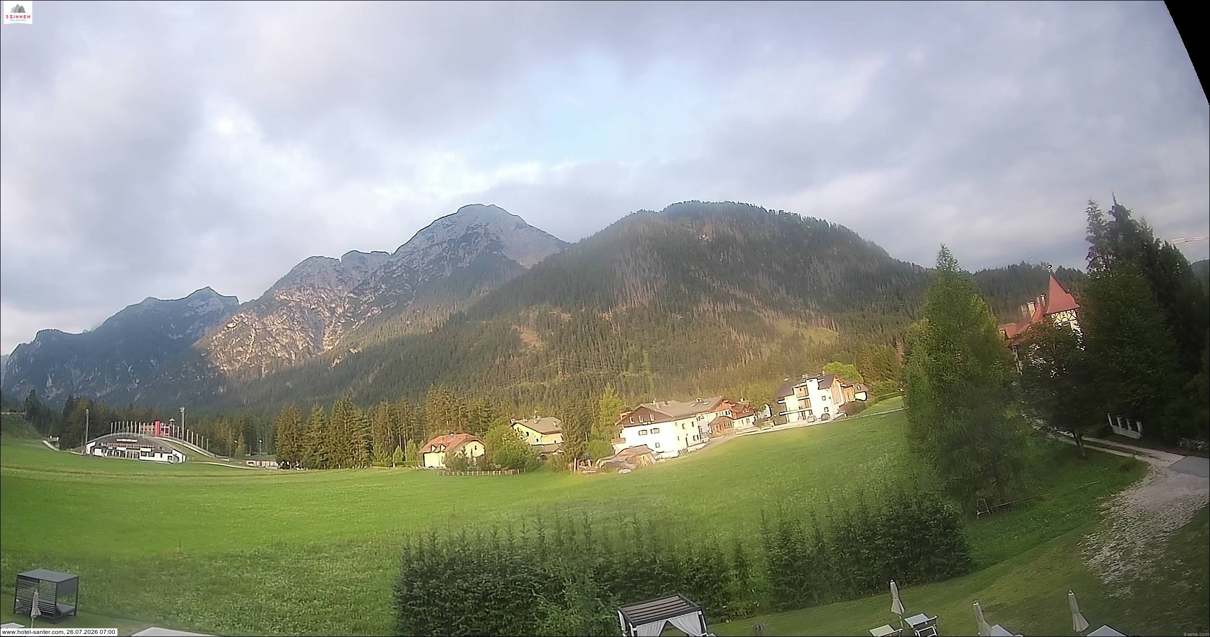 Archived image Webcam Hotel Santer in Toblach