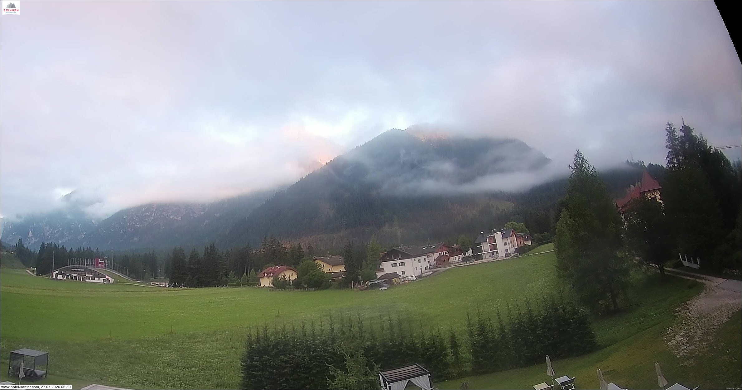 Archiv Foto Webcam Hotel Santer in Toblach