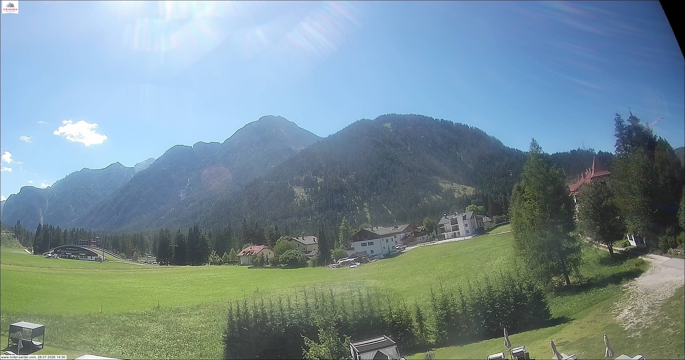 Archiv Foto Webcam Hotel Santer in Toblach