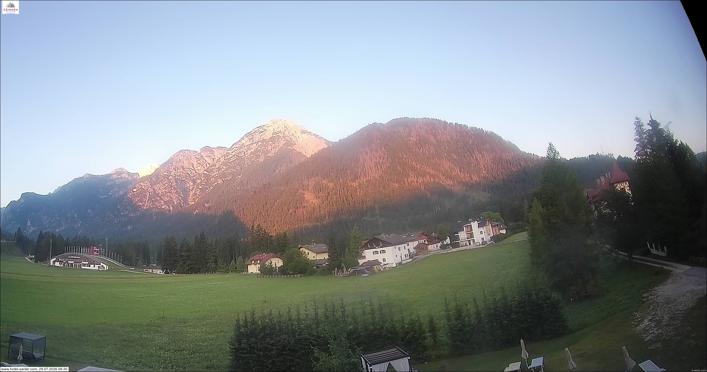 Archiv Foto Webcam Hotel Santer in Toblach