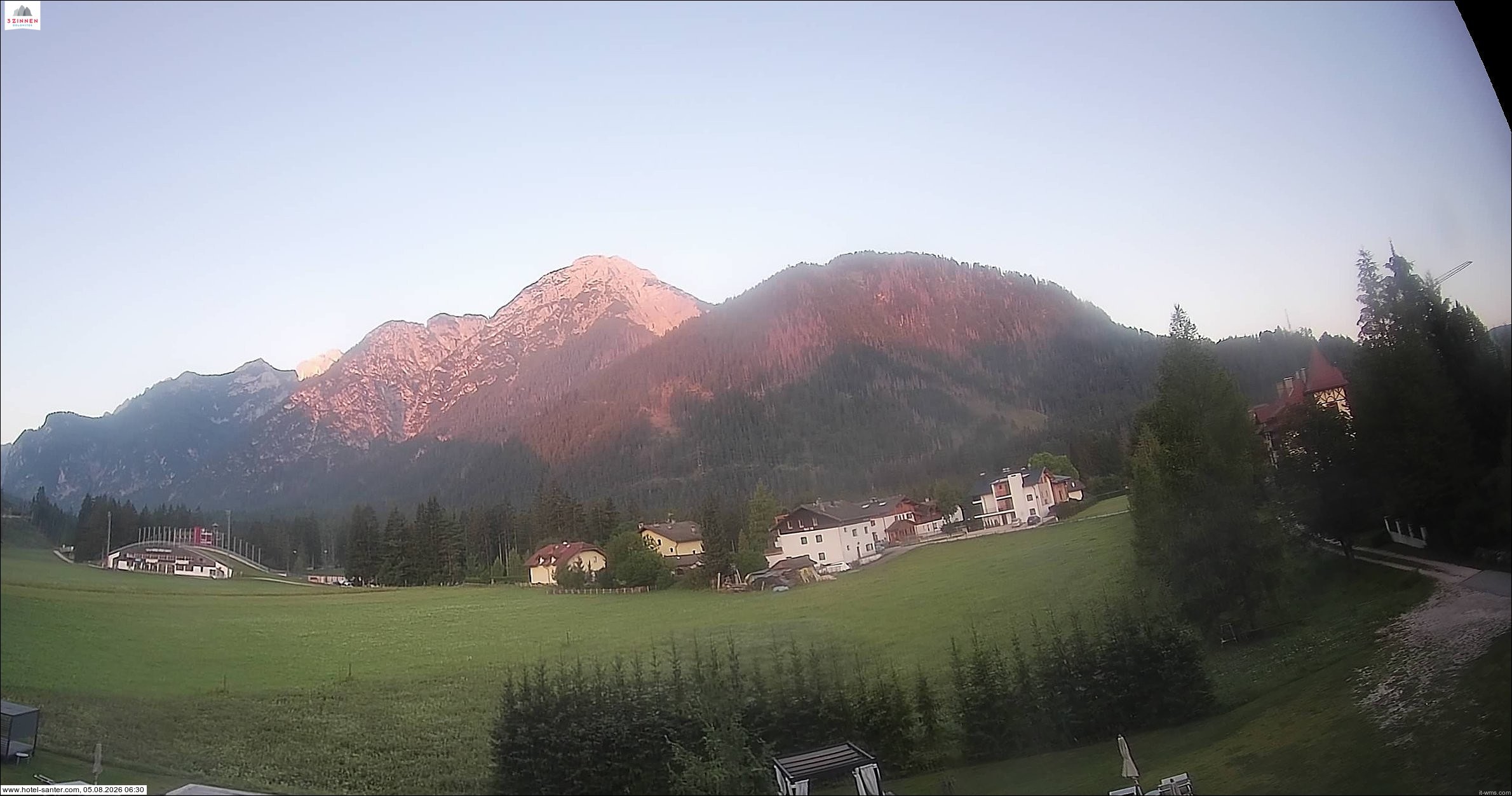 Archived image Webcam Hotel Santer in Toblach