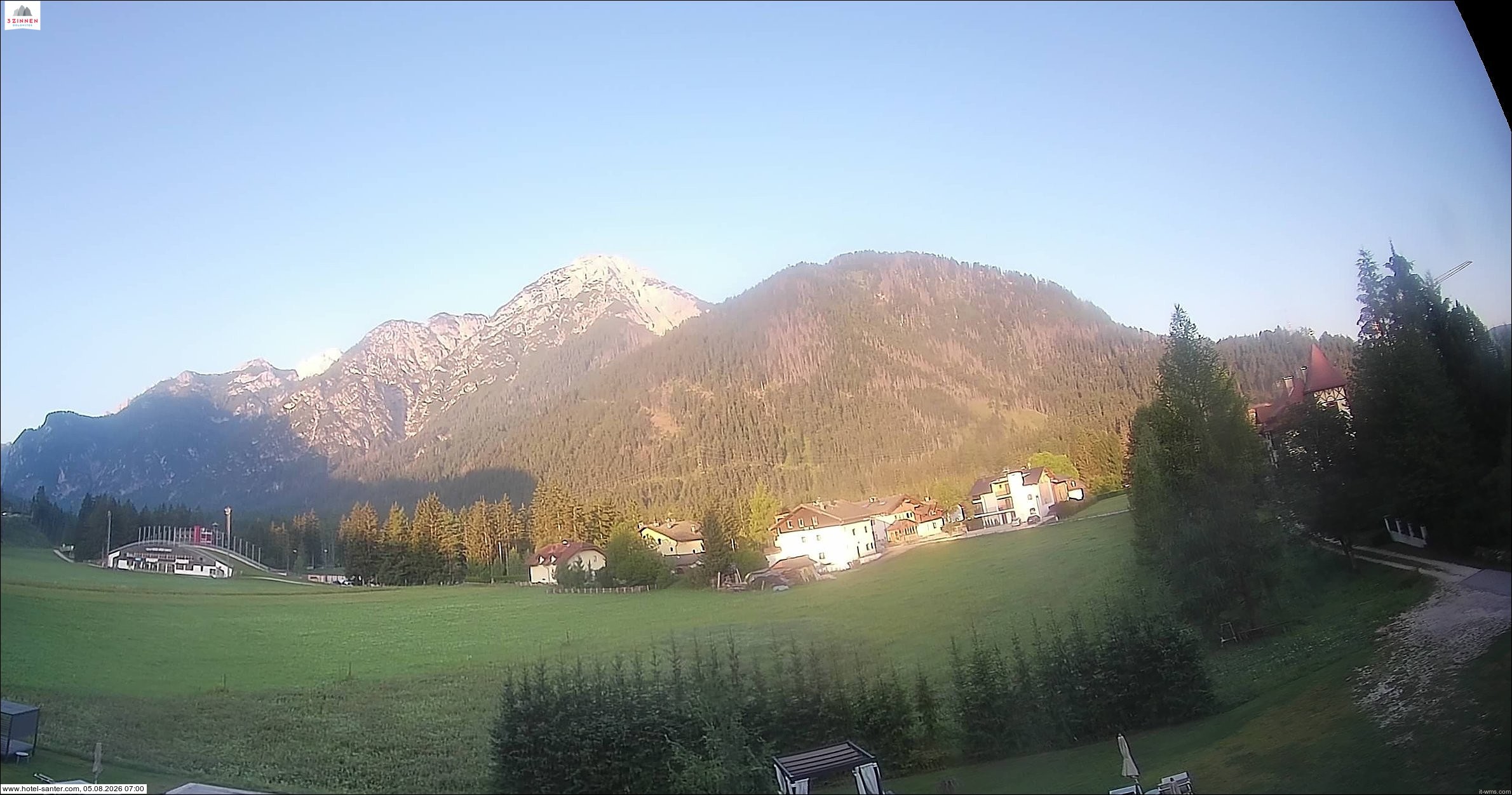 Archived image Webcam Hotel Santer in Toblach