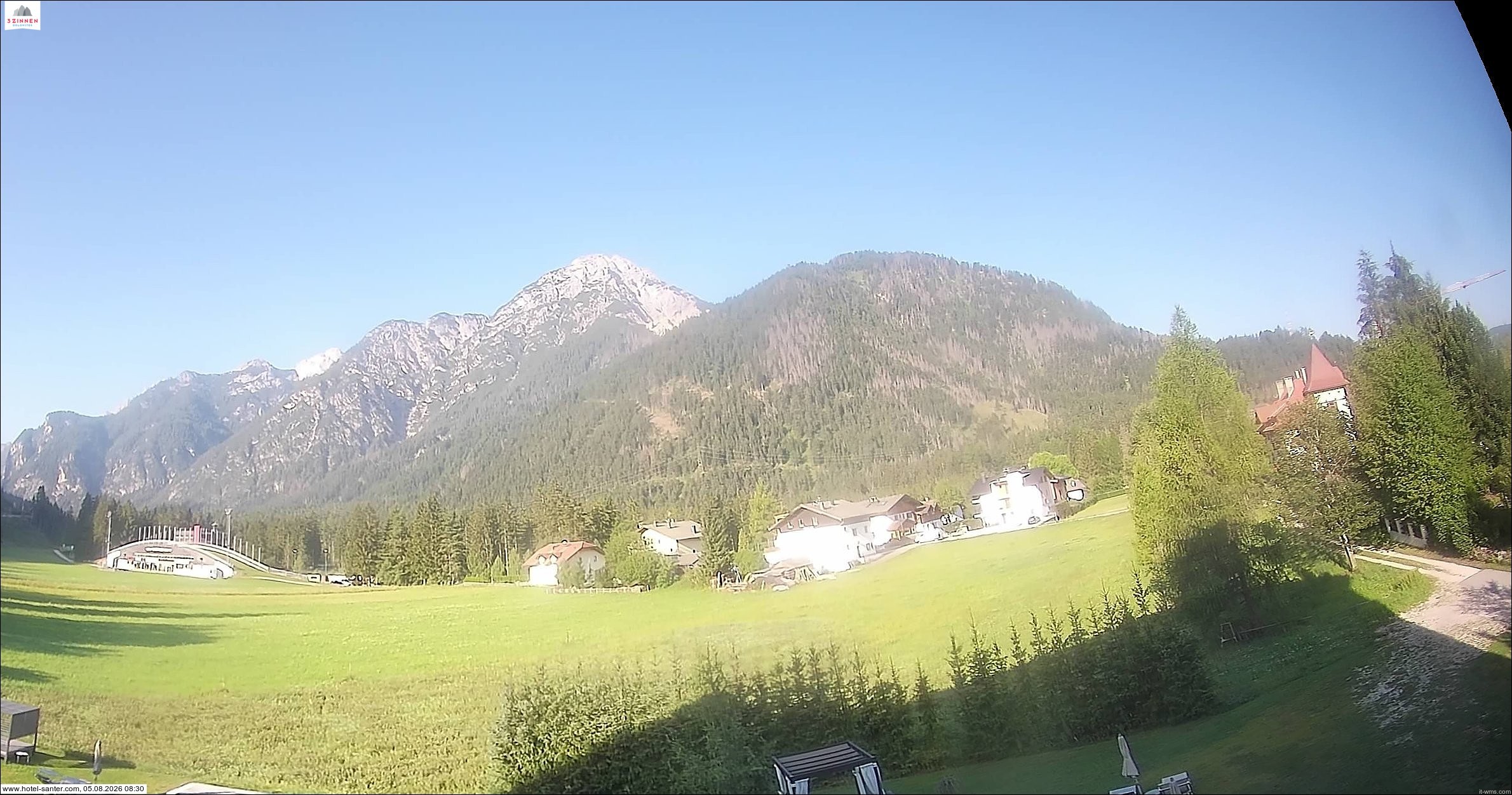 Archived image Webcam Hotel Santer in Toblach