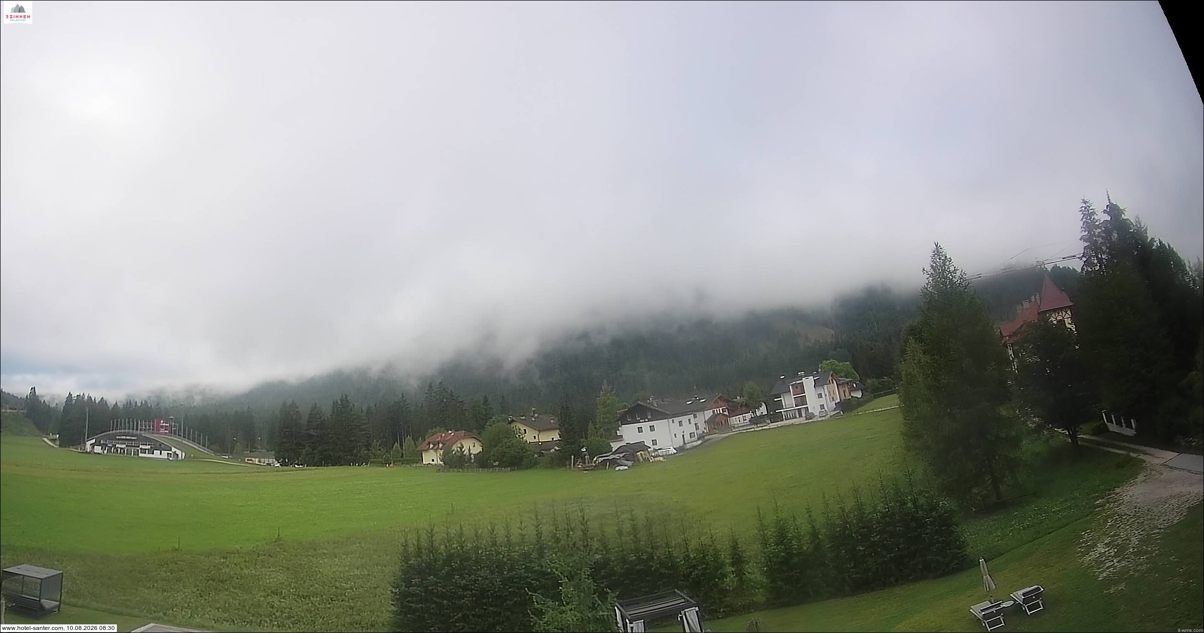 Archived image Webcam Hotel Santer in Toblach