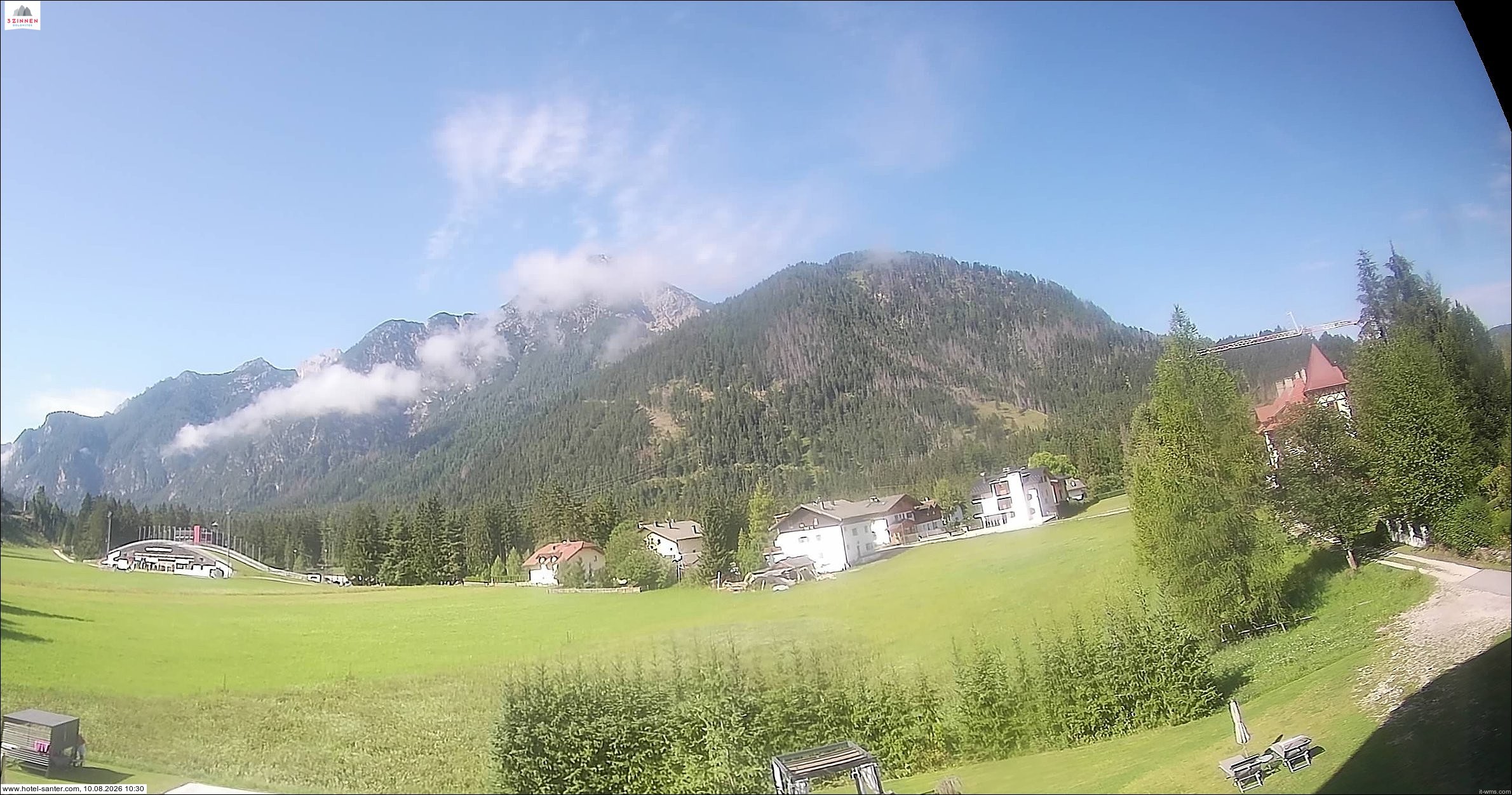 Archived image Webcam Hotel Santer in Toblach